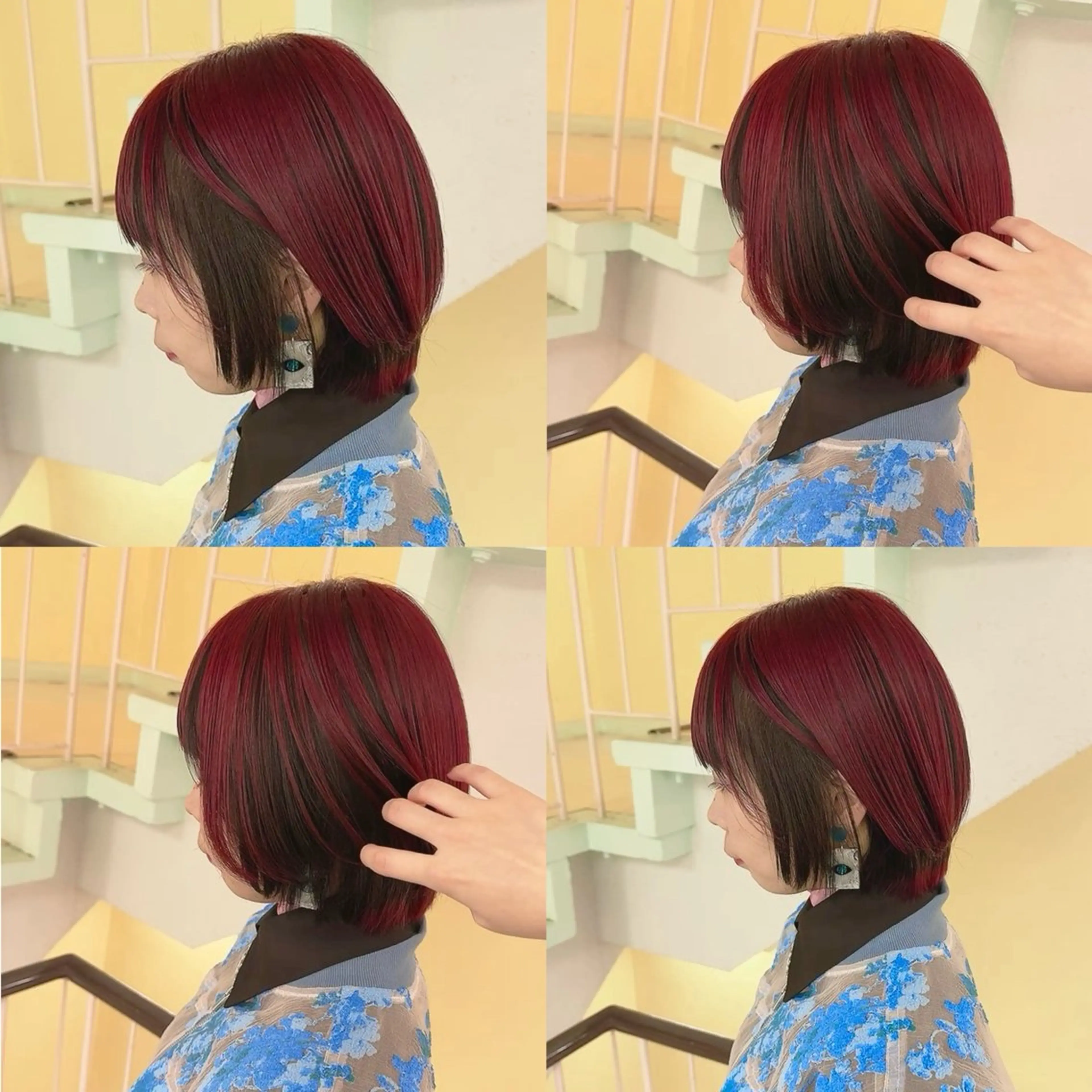 カラー ヘアカラー トリートメント 渋谷:インナーカラー ／🍒エリカ🍒のヘアスタイル