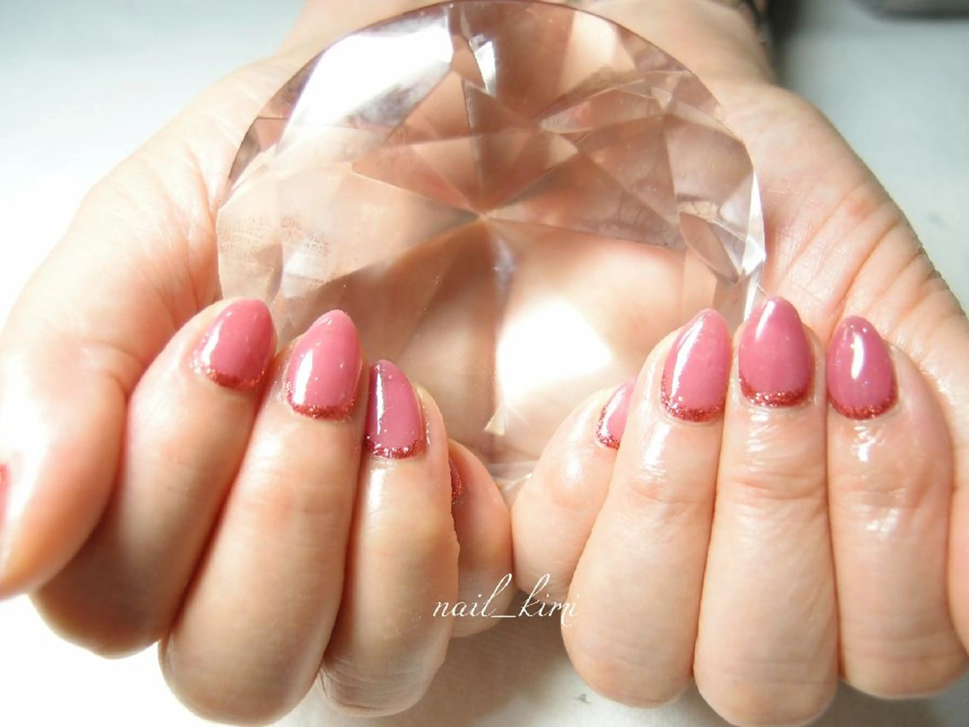 メンズ ネイル ラメ(グリッター) ワンカラーネイル ETHOSENSE. kimikaのネイルデザイン