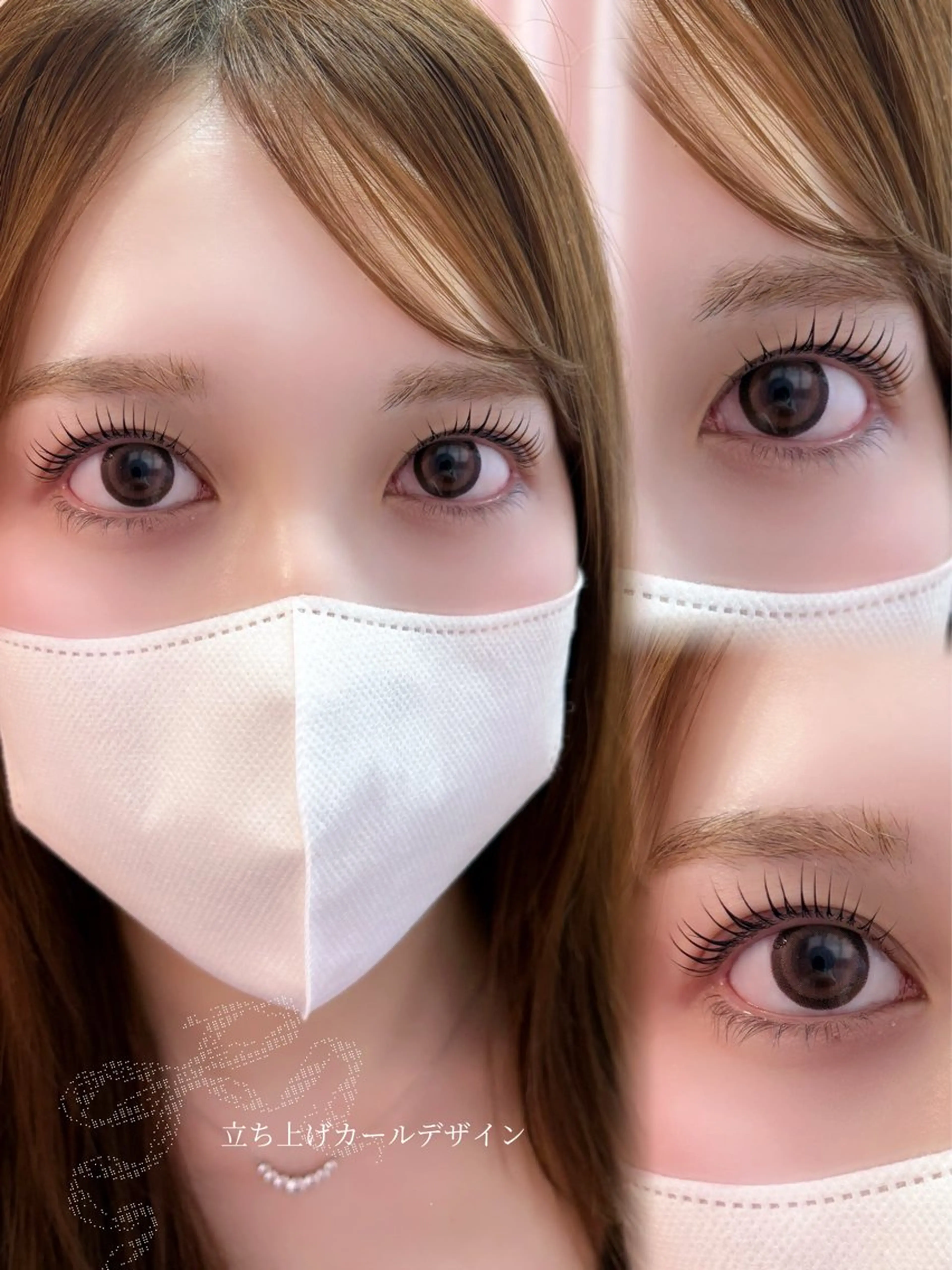 マツエク・マツパ 束感まつ毛 一重×まつ毛パーマ ribbon Rana🩰のマツエク・マツパデザイン