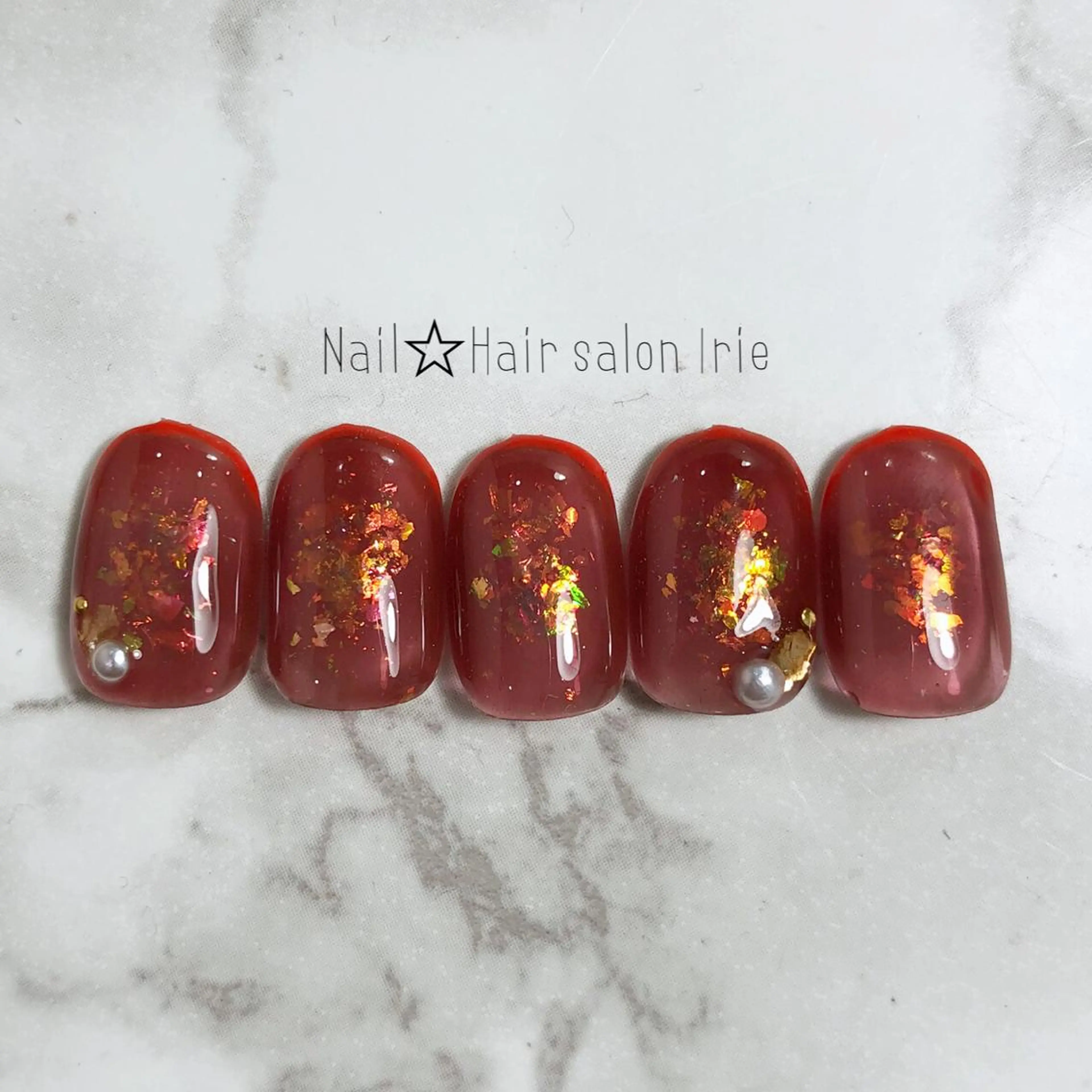 ネイル ハンドネイル Hair salon Irie所属・與儀 知佳のネイルデザイン