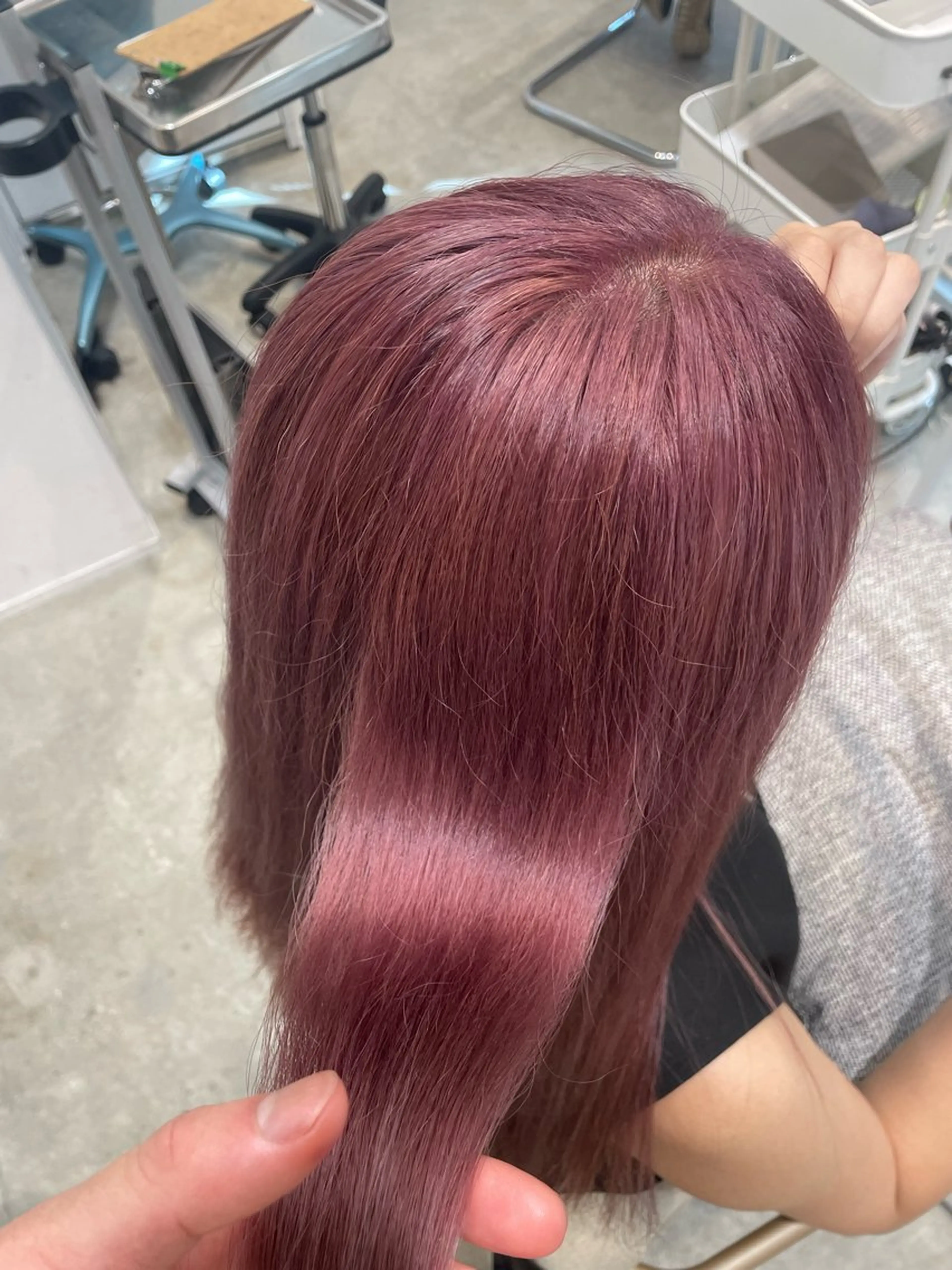 ロング ヘアカラー トリートメント 【🥀履歴修正🥀】 ハイトーン職人/拓真のヘアスタイル