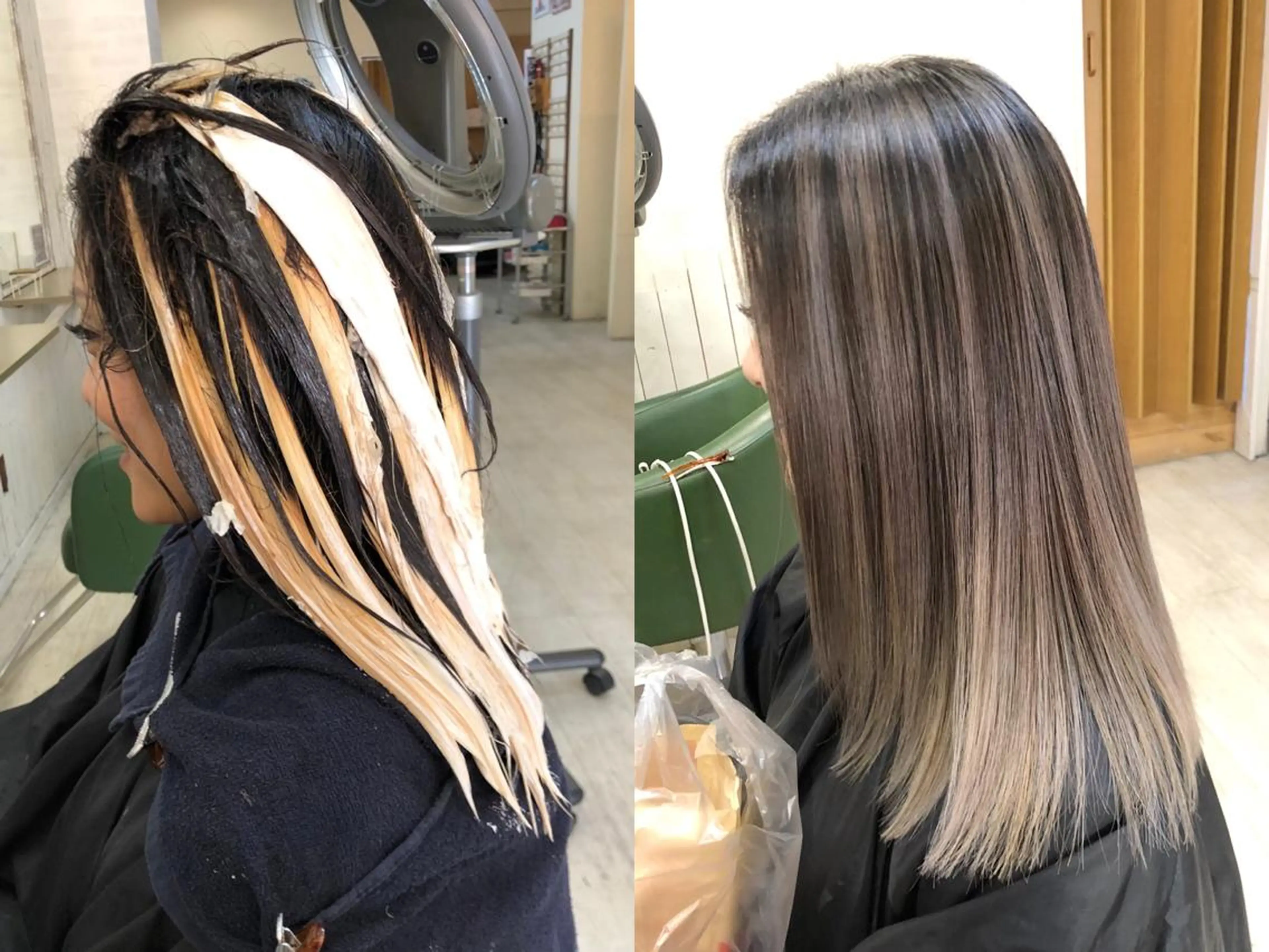 ミディアム カット ヘアカラー 韓国レイヤー外国人風 透明感カラー髪質改善のヘアスタイル