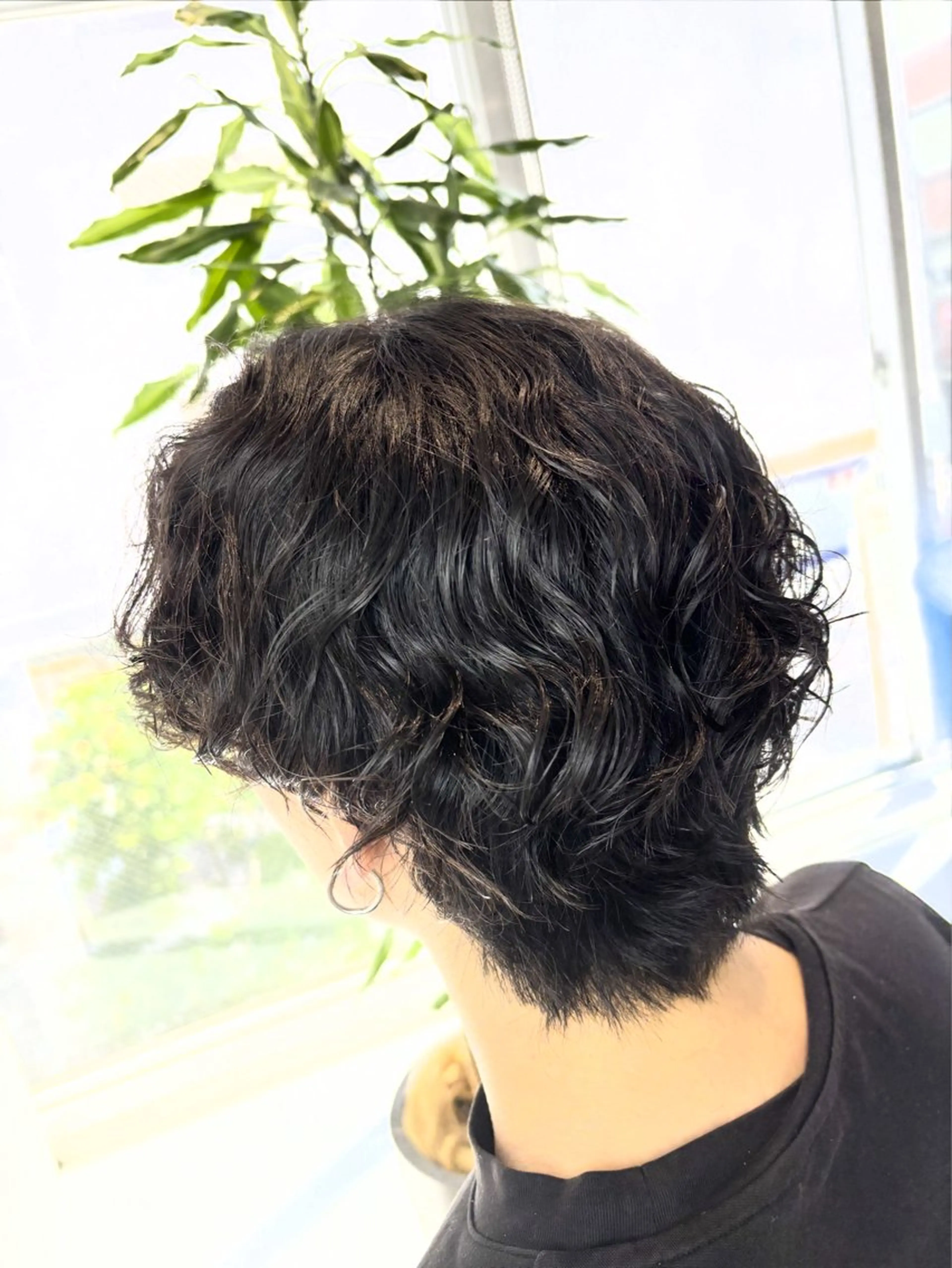 パーマ メンズ 篠田 綾乃のヘアスタイル