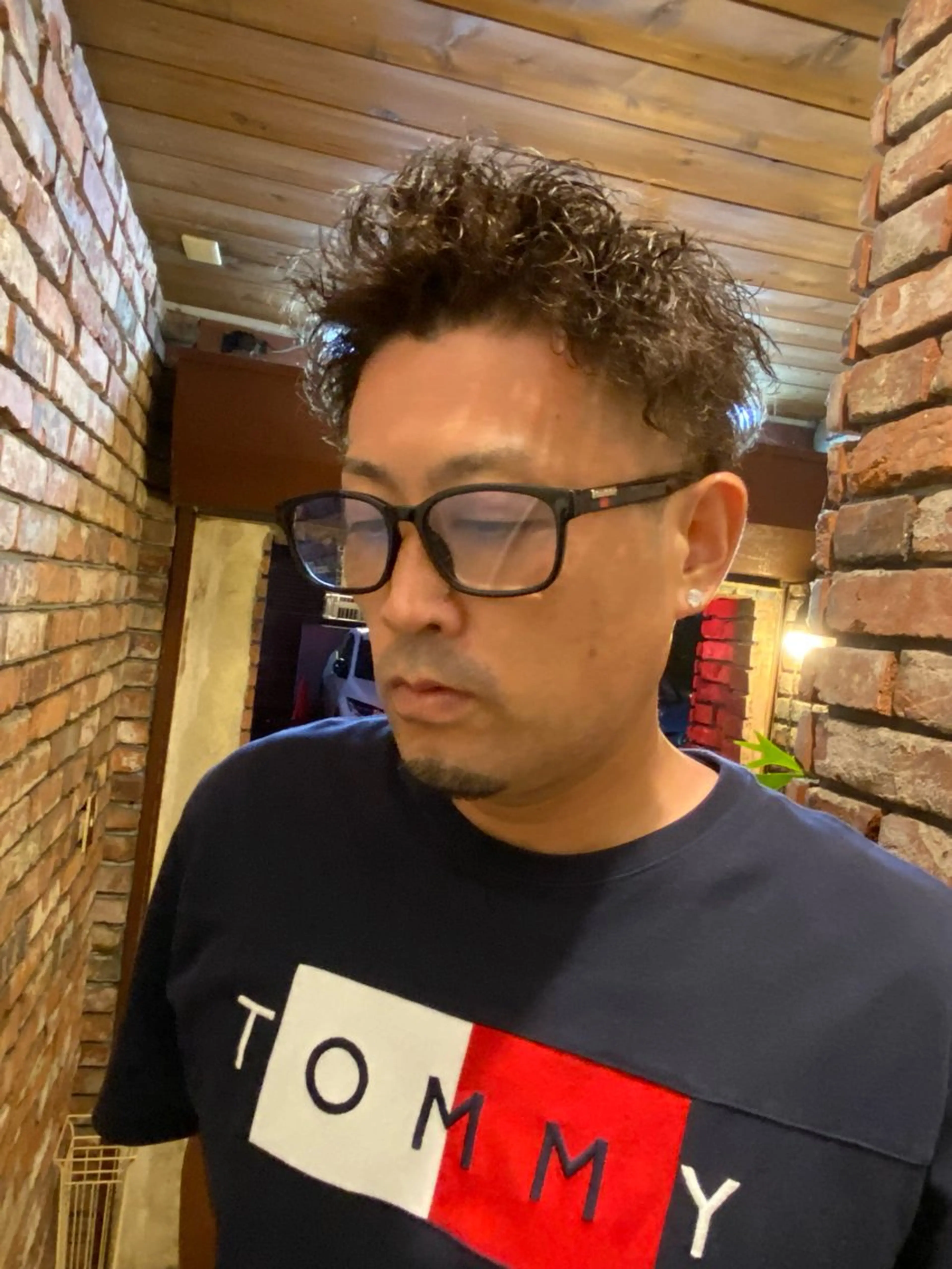 パーマ メンズ 高塩翔大 髪質改善のヘアスタイル