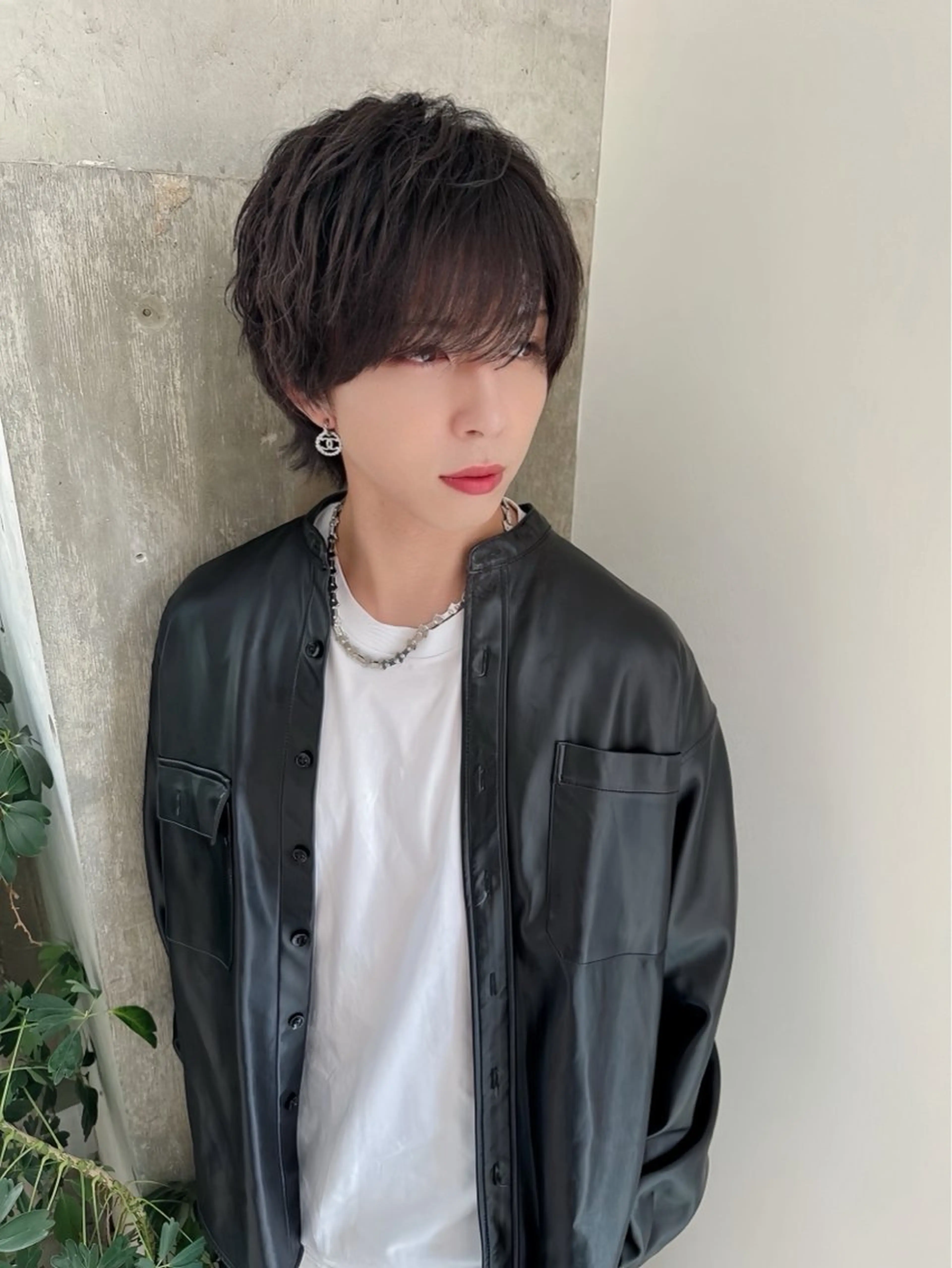 ショート メンズパーマ/ダウン パーマ/十文字玲音のヘアスタイル