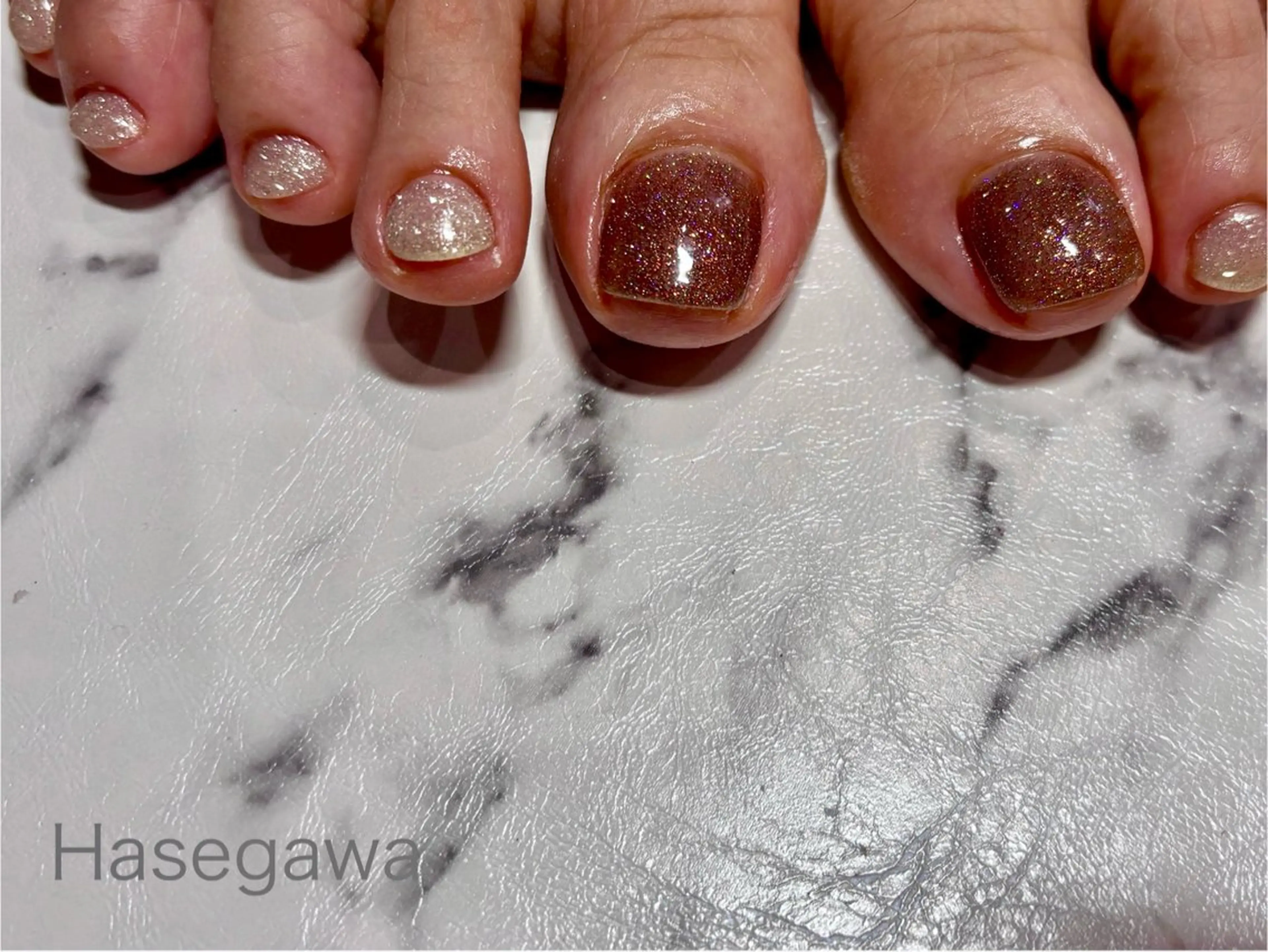 ネイル フラッシュネイル DROP 長谷川のネイルデザイン