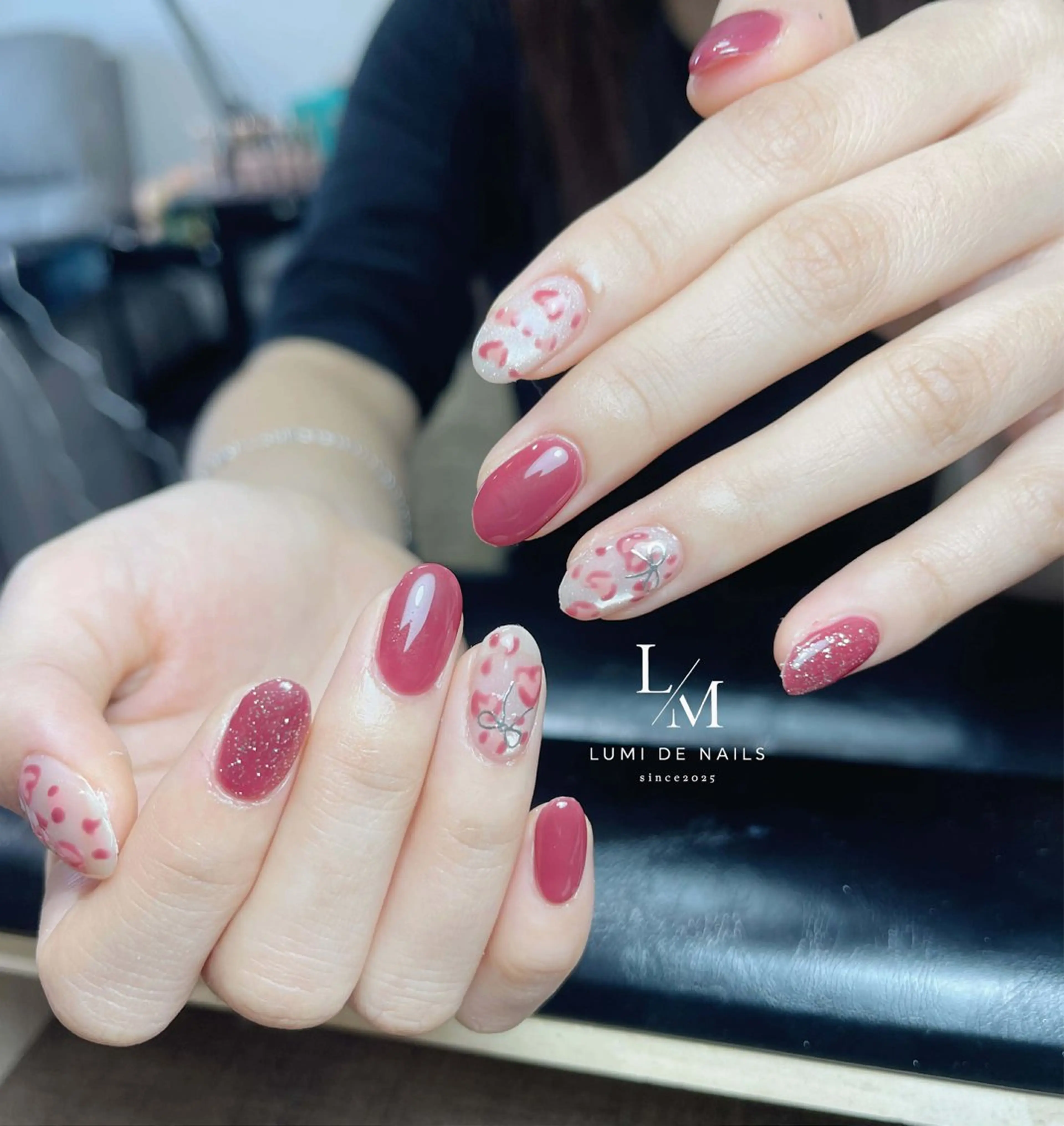 ネイル グラデーション ラメ(グリッター) マグネットネイル ミラーネイル ニュアンスネイル ハンドネイル Lumi de nailsのネイルデザイン