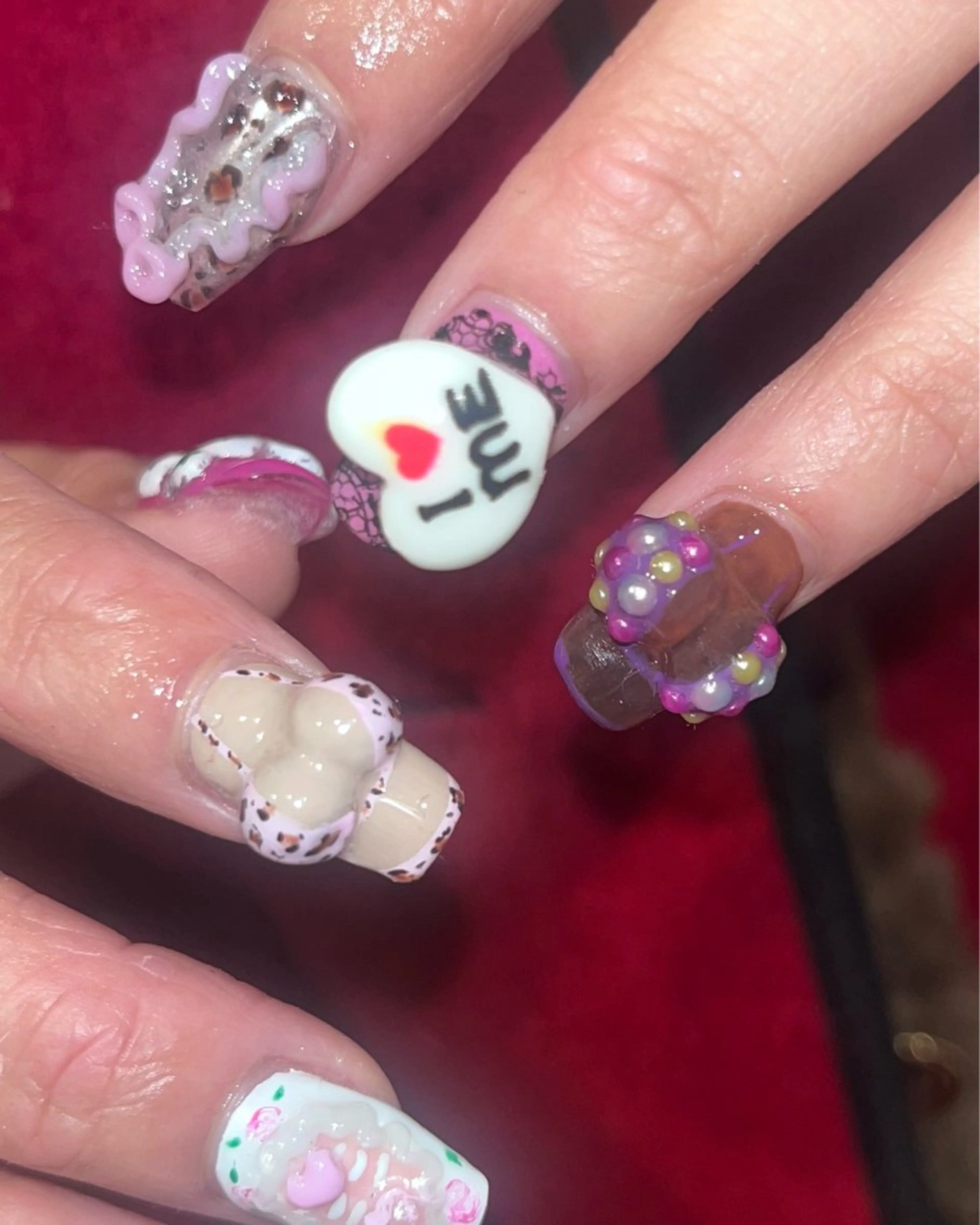 ネイル Mariris所属・BANSA ˖ ࣪⊹ 大阪 個性派 派手のネイルデザイン