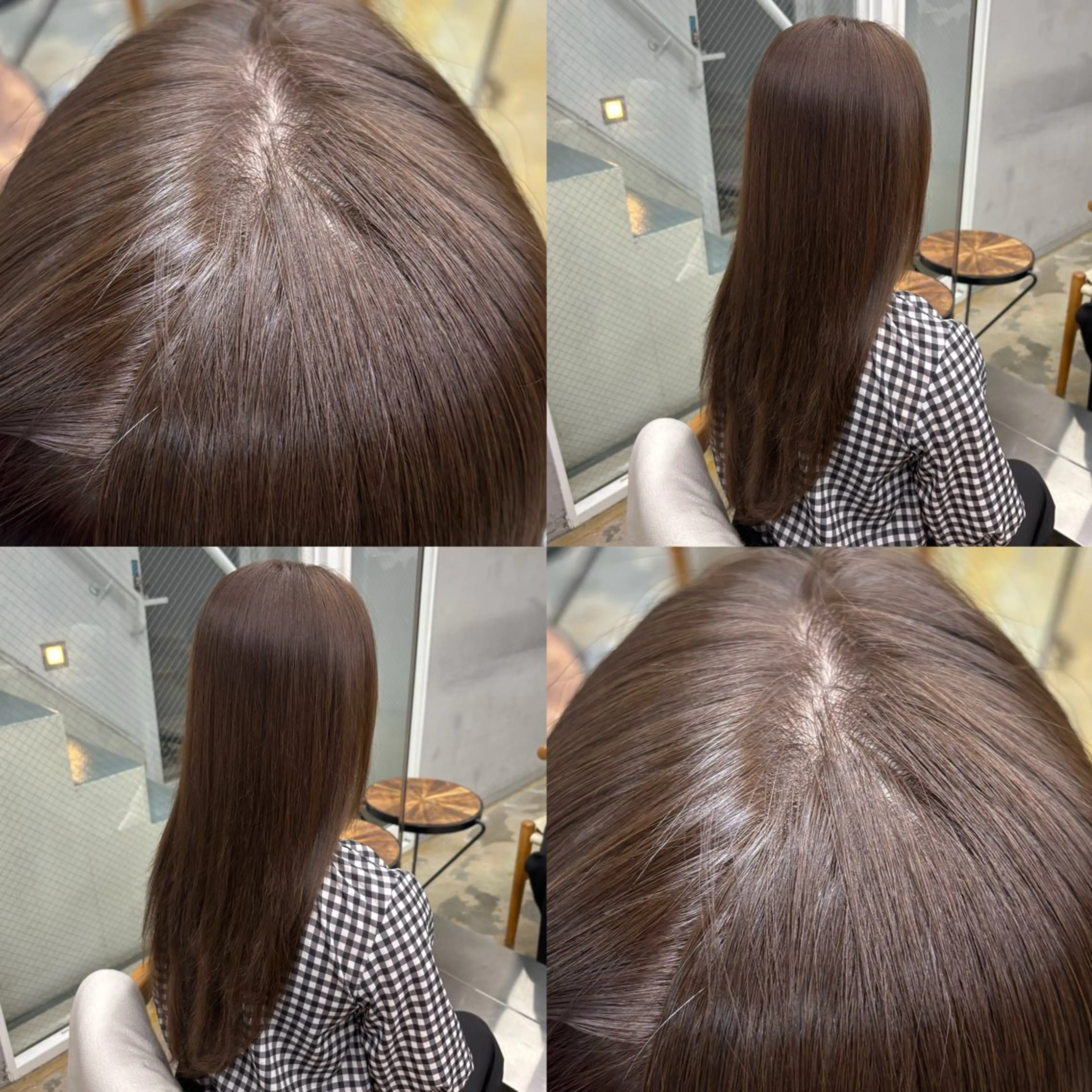 セミロング カラー nude所属・𝐀𝐦𝐞𝐫𝐢 /透明感カラーのヘアスタイル