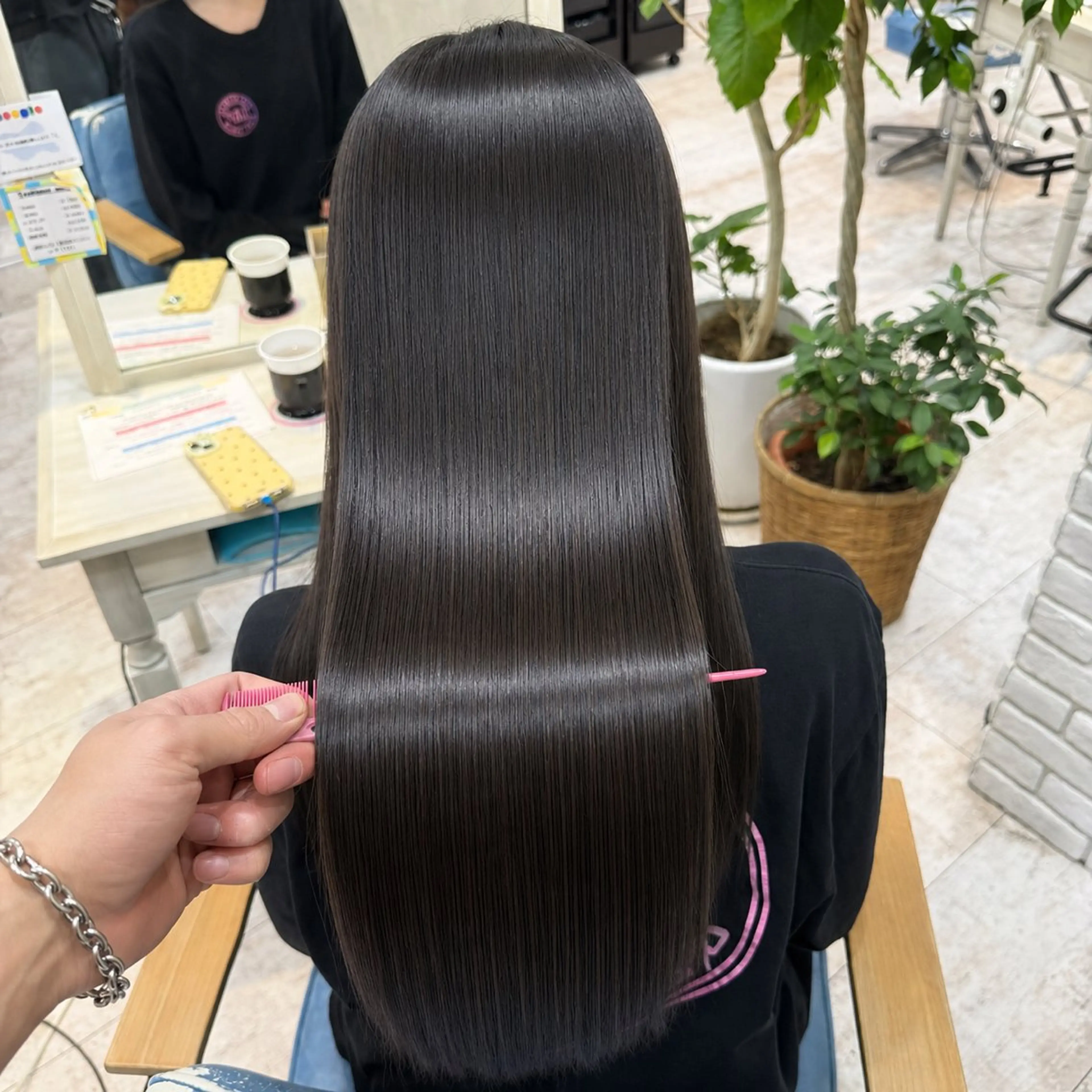 ロング 髪質改善 トリートメント カット ヘアカラー トリートメント 店長✨レイヤー✖️ 髪質改善✖️韓国ヘアのヘアスタイル