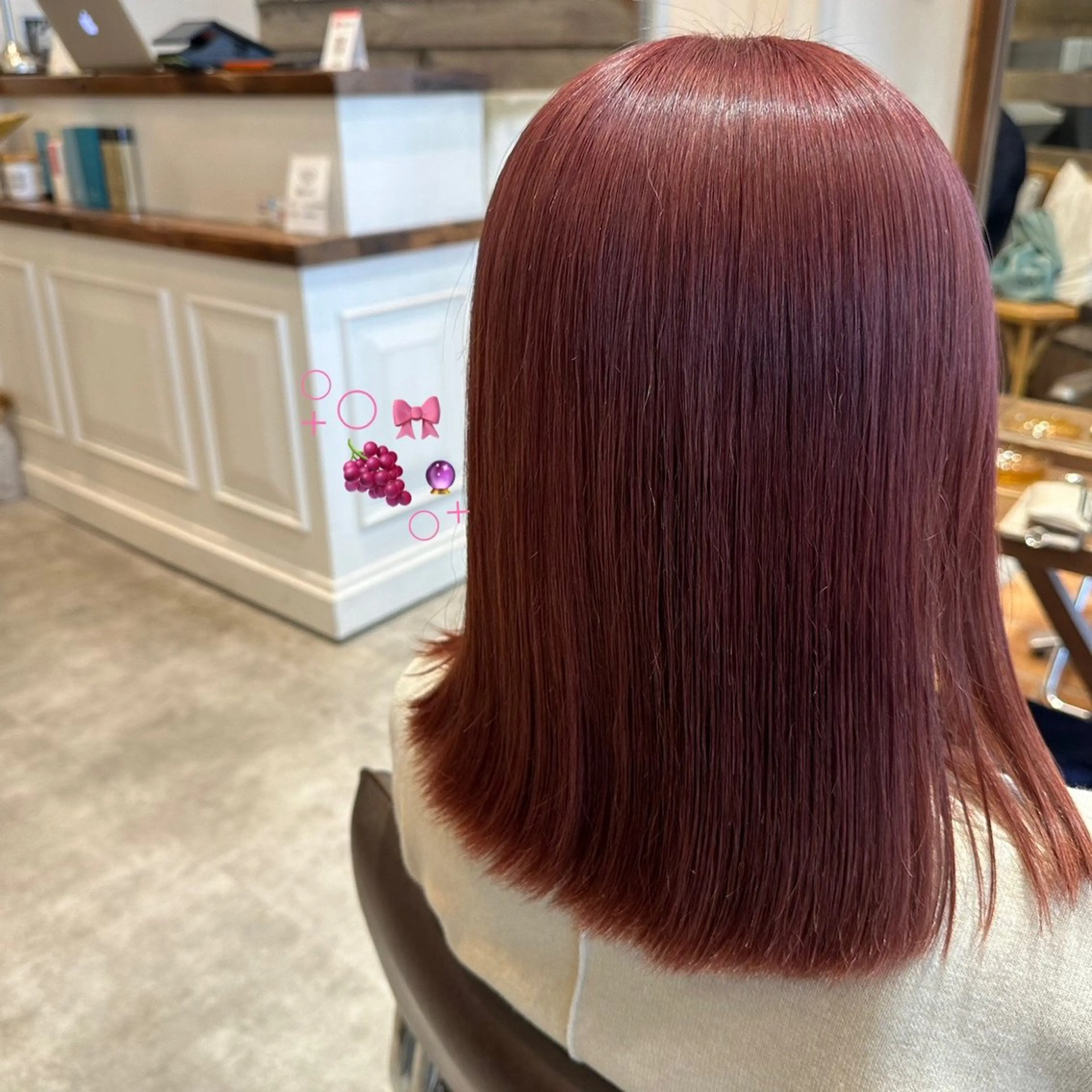 ミディアム カラー ヘアカラー トリートメント ニシグチ サヨのヘアスタイル