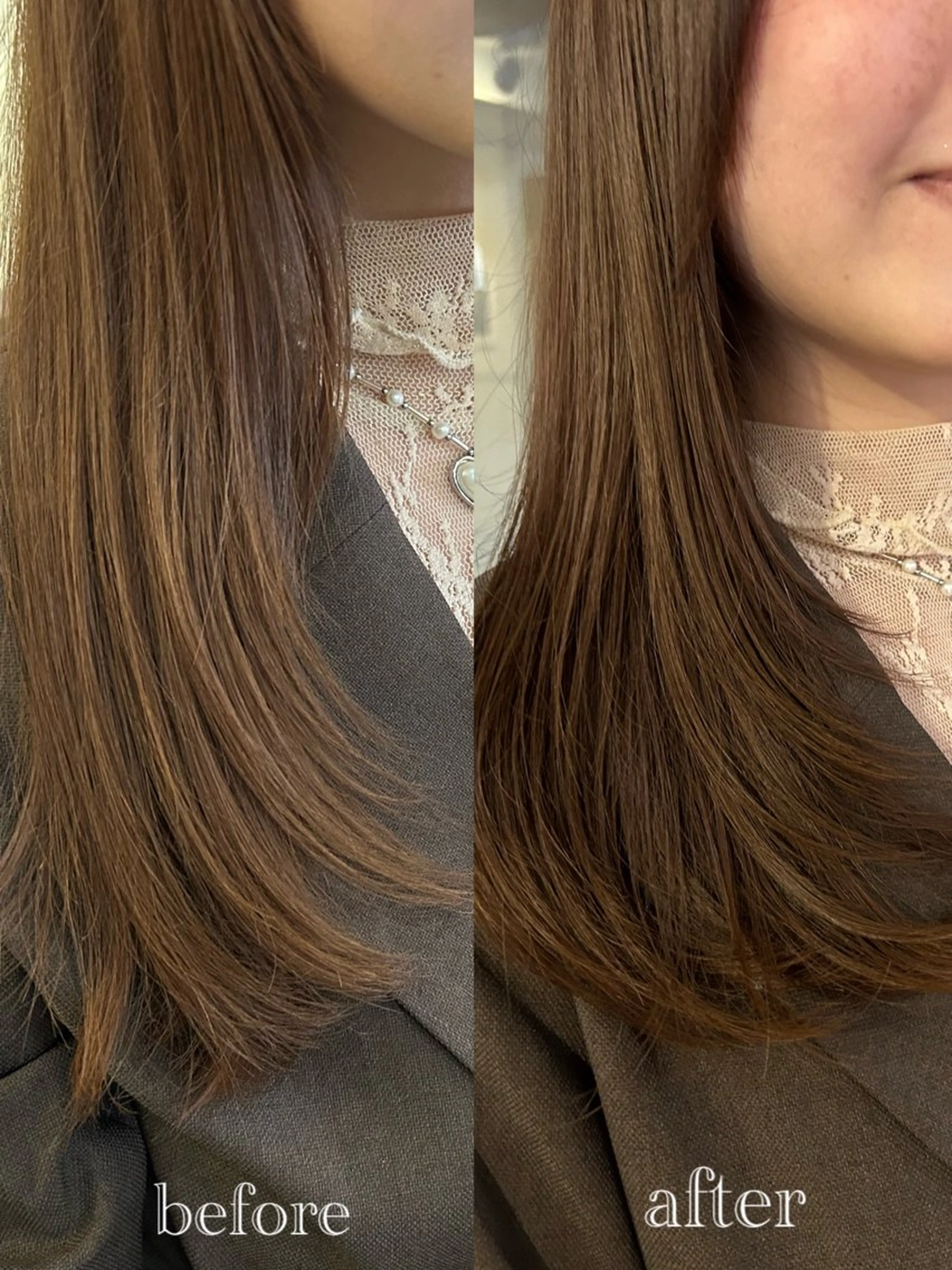 セミロング レイヤーカット きよまつ みさきのヘアスタイル