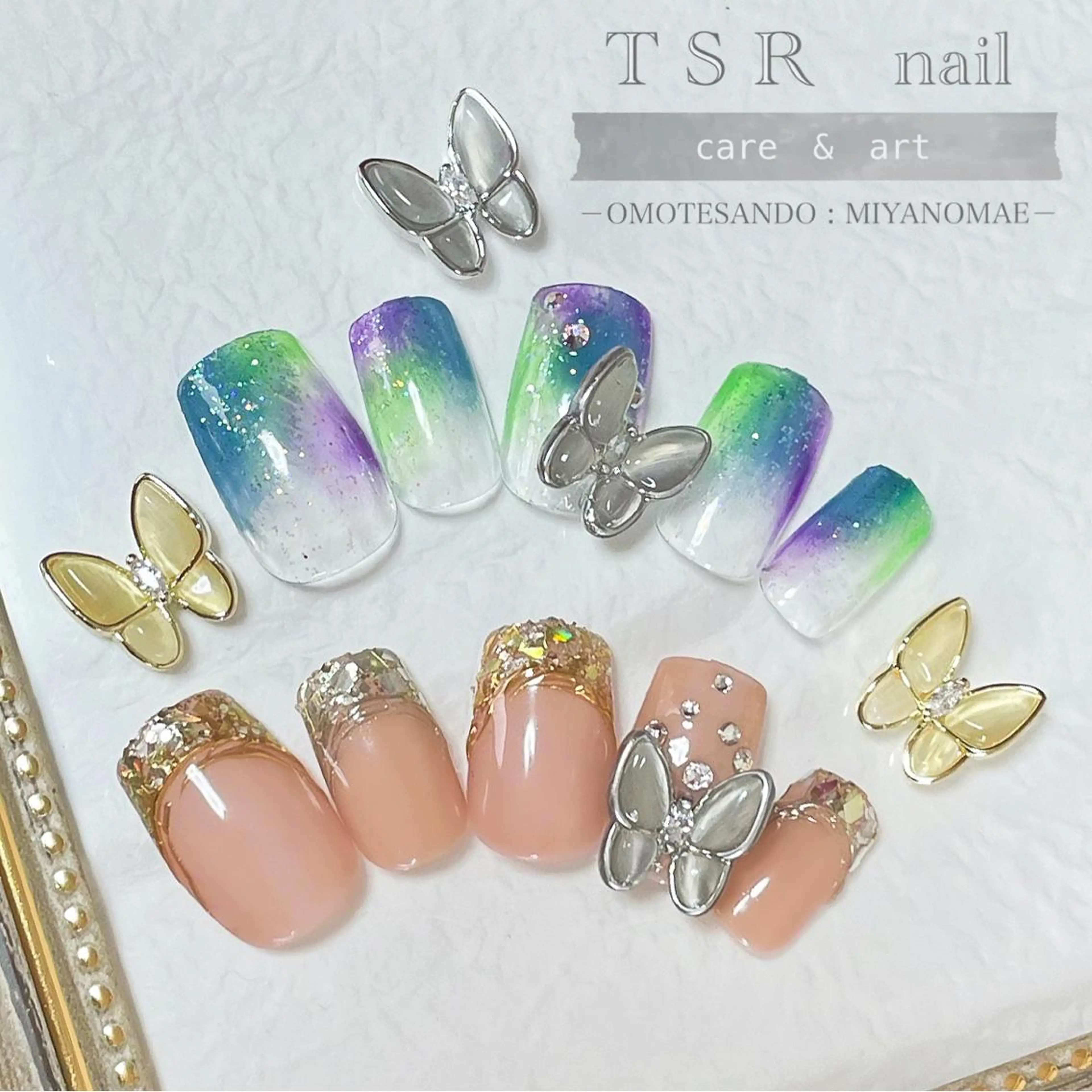 ネイル フットネイル 爪咲 りり花のネイルデザイン