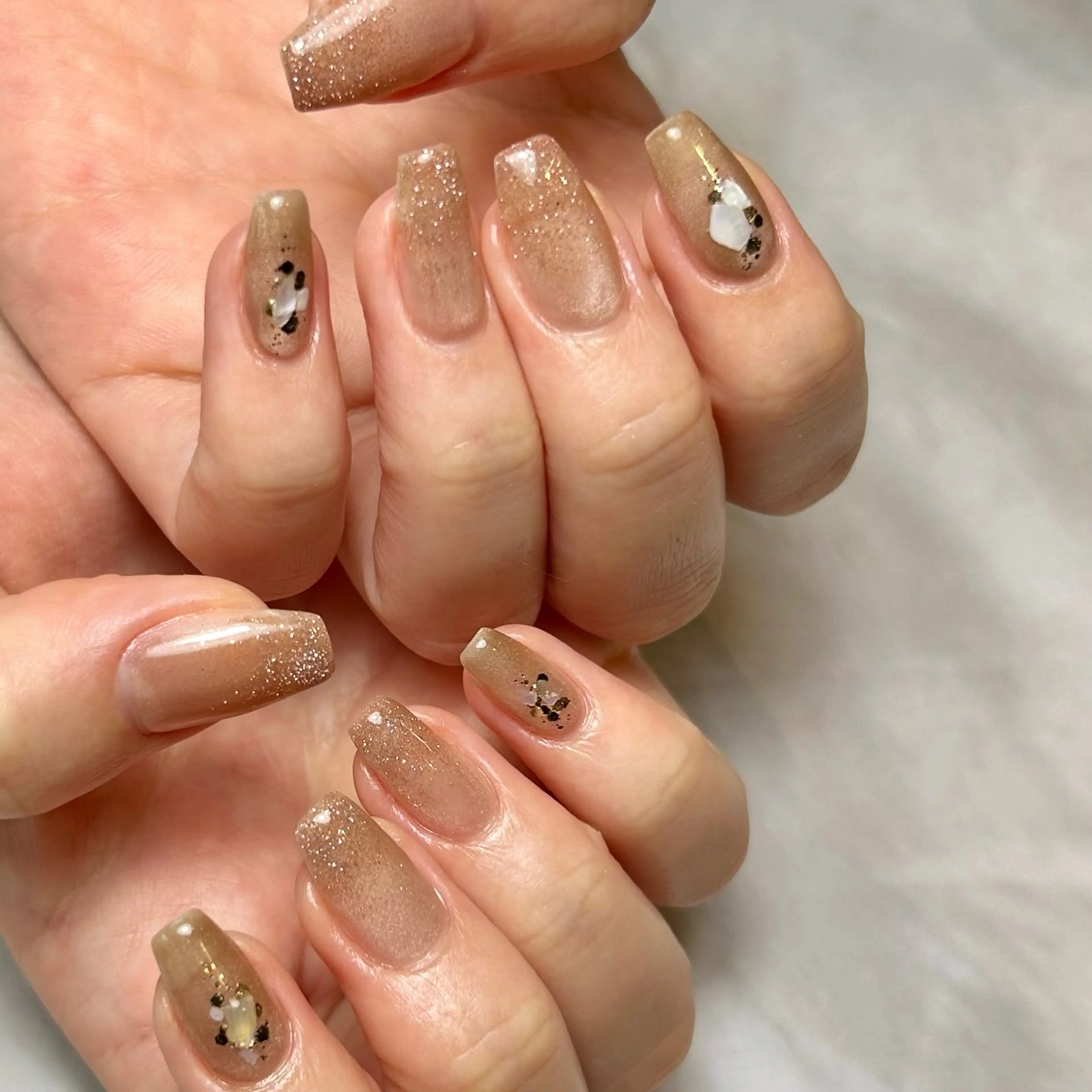 ネイル アートネイル フラッシュネイル ラメ(グリッター) Reflection marikoのネイルデザイン