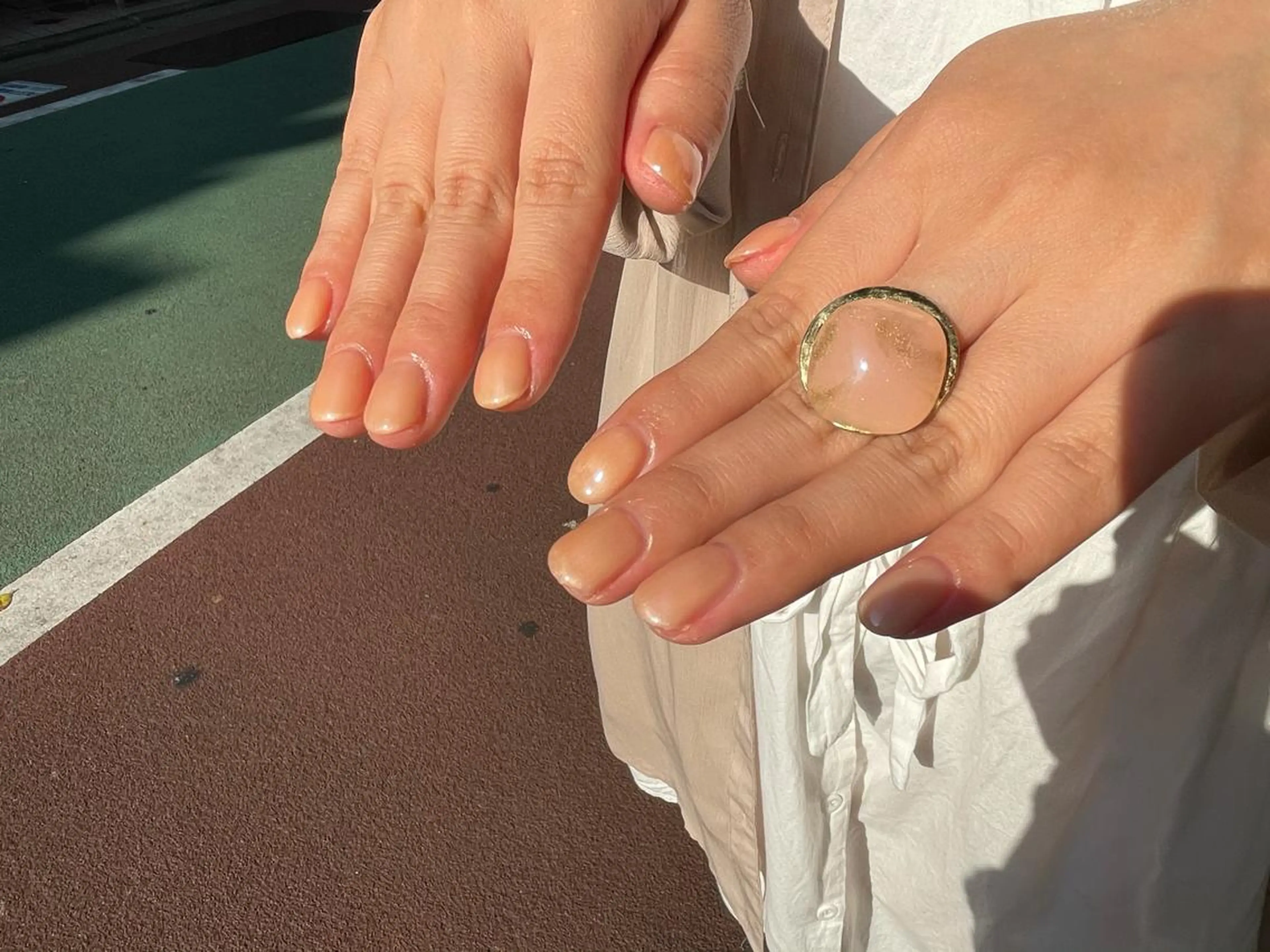 ネイル ハンドネイル ハンドケア R'well所属・はばすみれ🎀ﾈｲﾙ 光ﾌｪｲｼｬﾙ ﾍｱのネイルデザイン