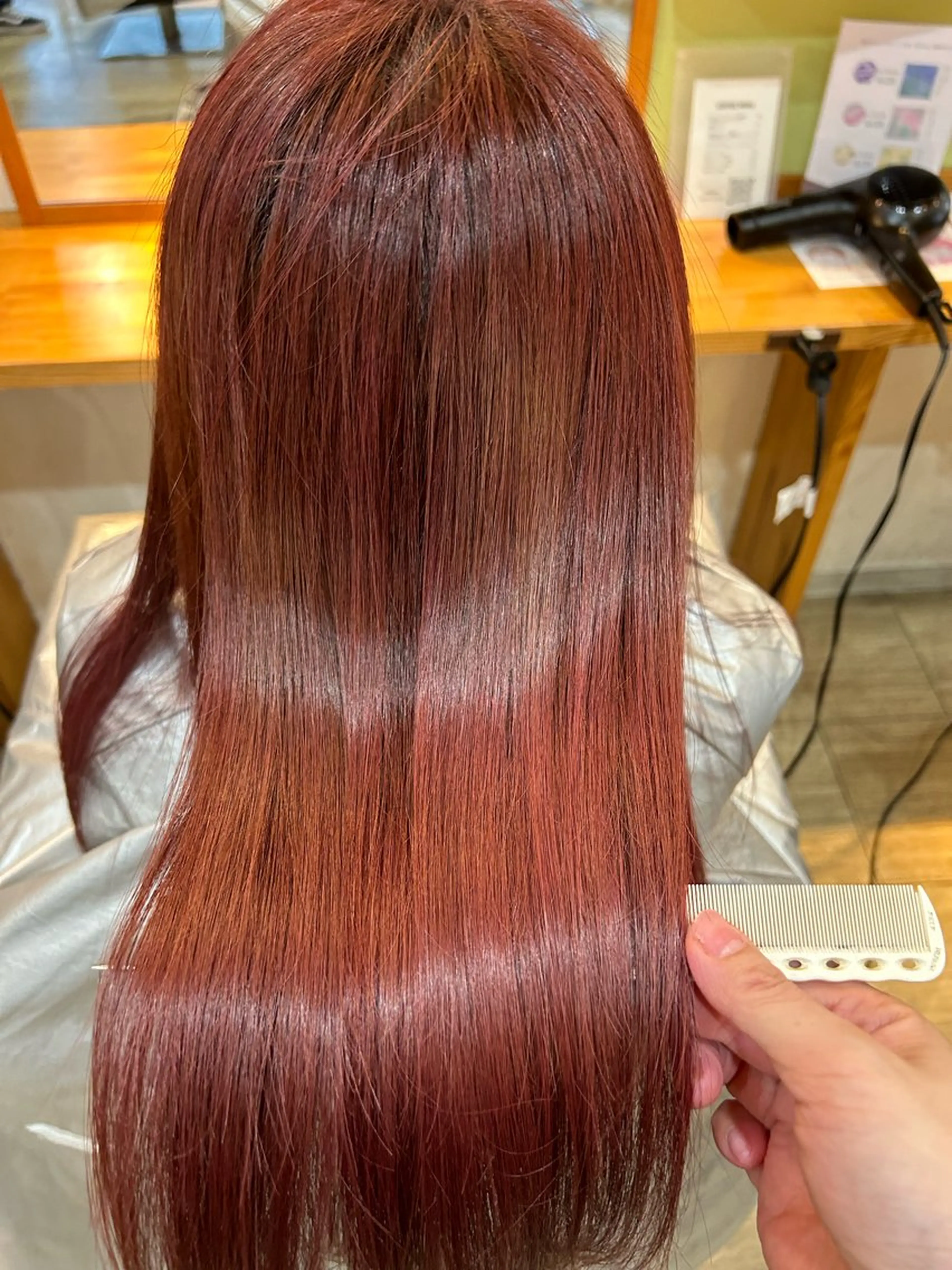 ロング 髪質改善 トリートメント ヘアカラー 東 麻祐子のヘアスタイル