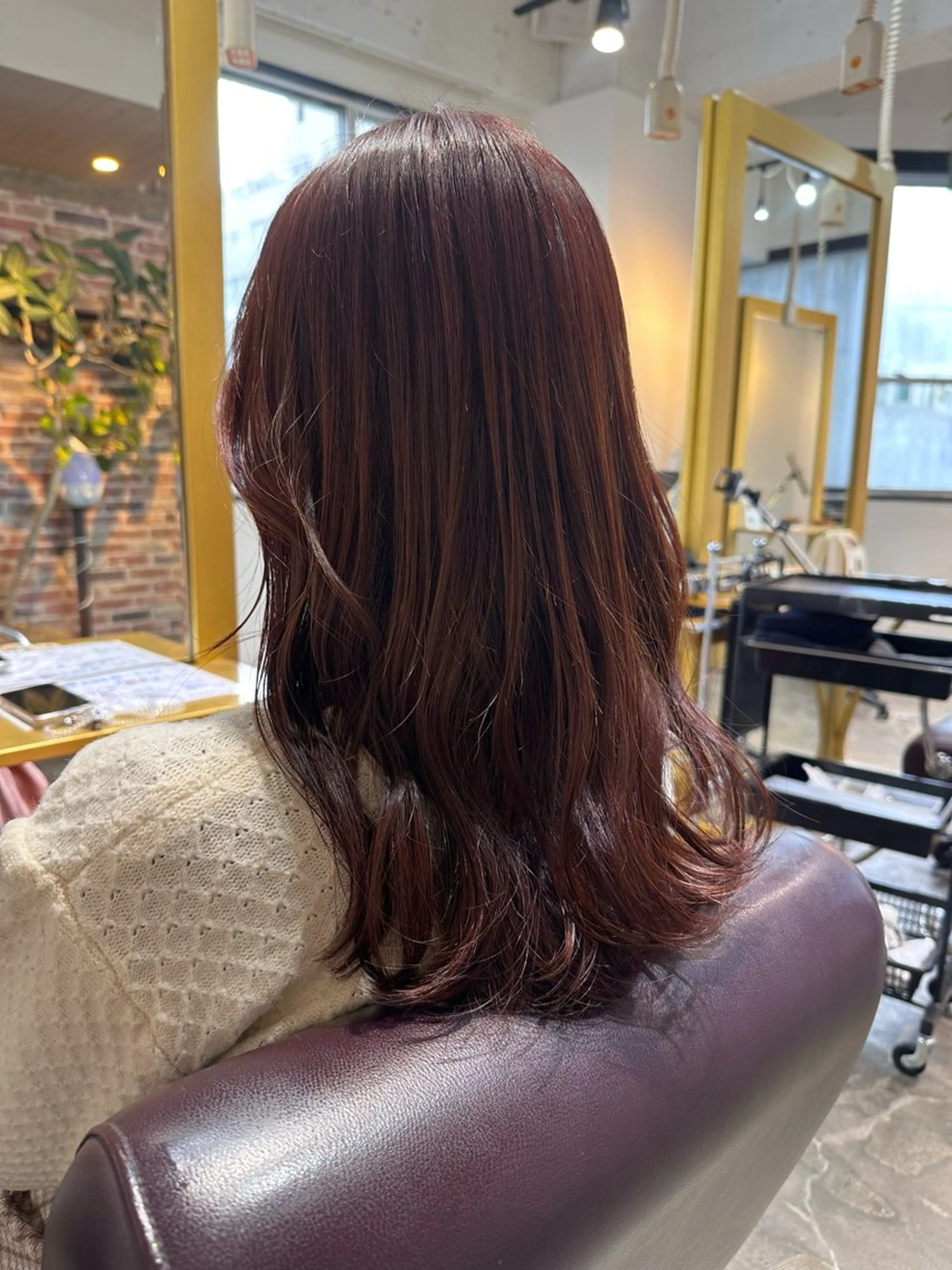 ロング カラー ブラウンカラー ピンクカラー ピンクブラウン ヘアカラー 心斎橋/レイヤー/ 艶カラー💖Sakiのヘアスタイル