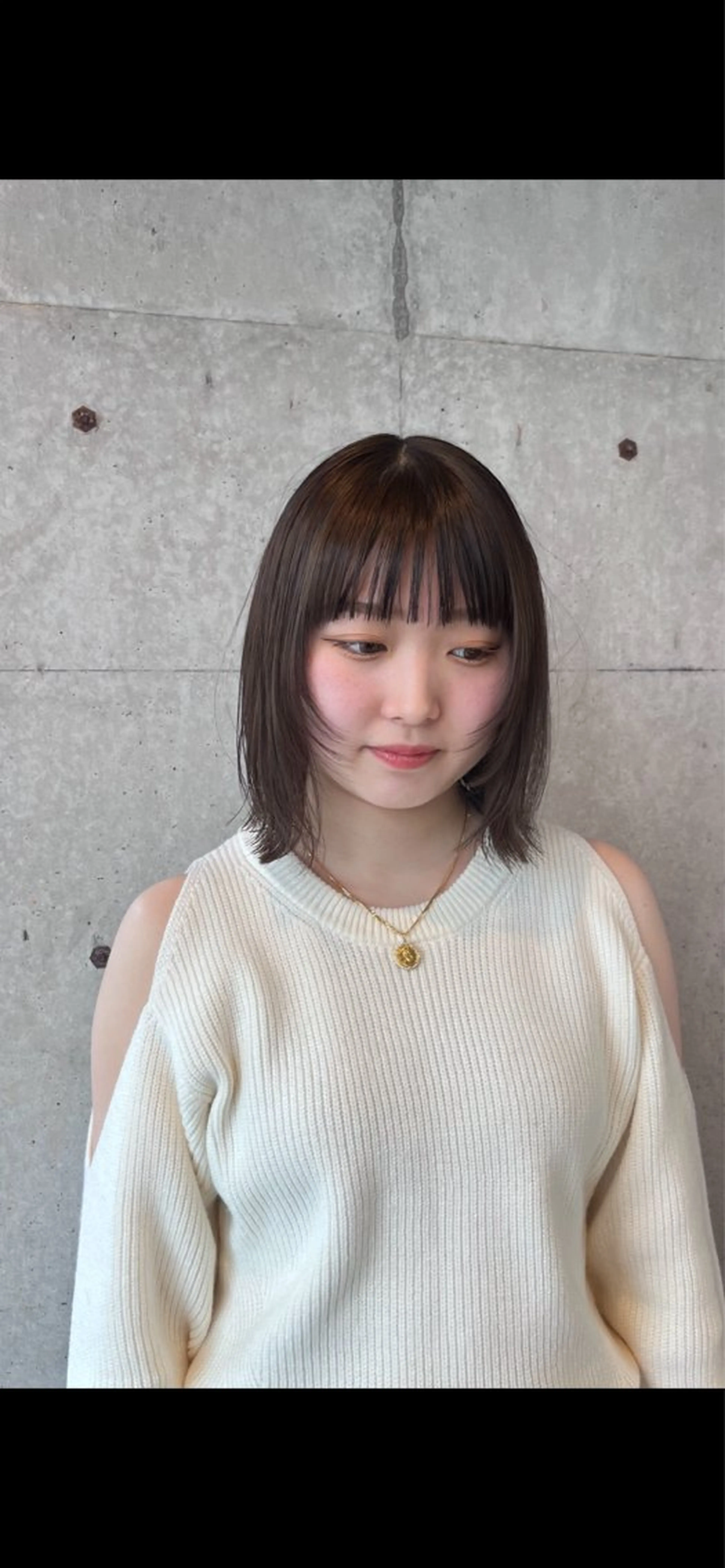 ミディアム ベージュカラー/ 新潟/万代/なお🎀のヘアスタイル