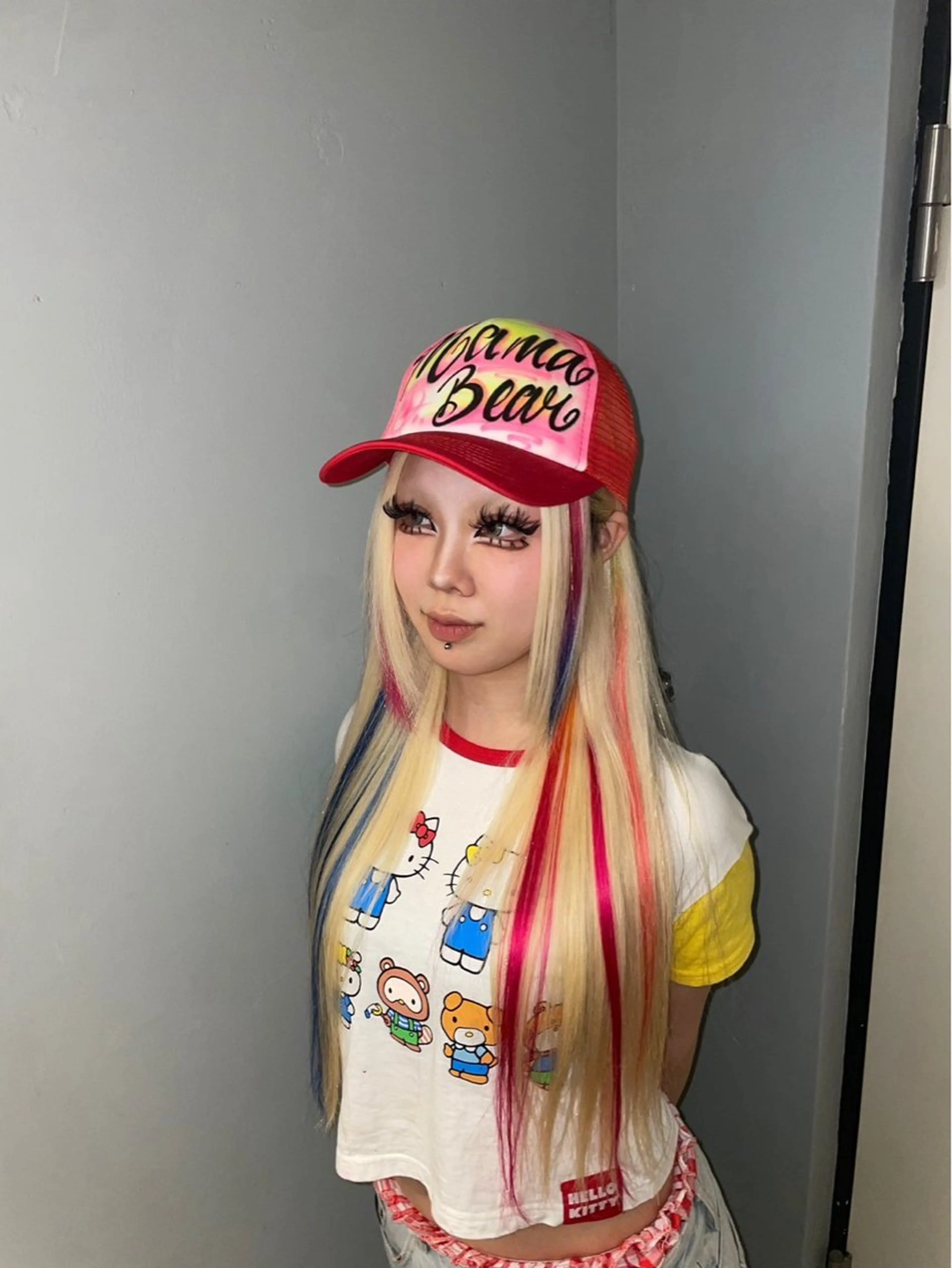 エクステ 個性的カラー ☆≡ねねのヘアスタイル