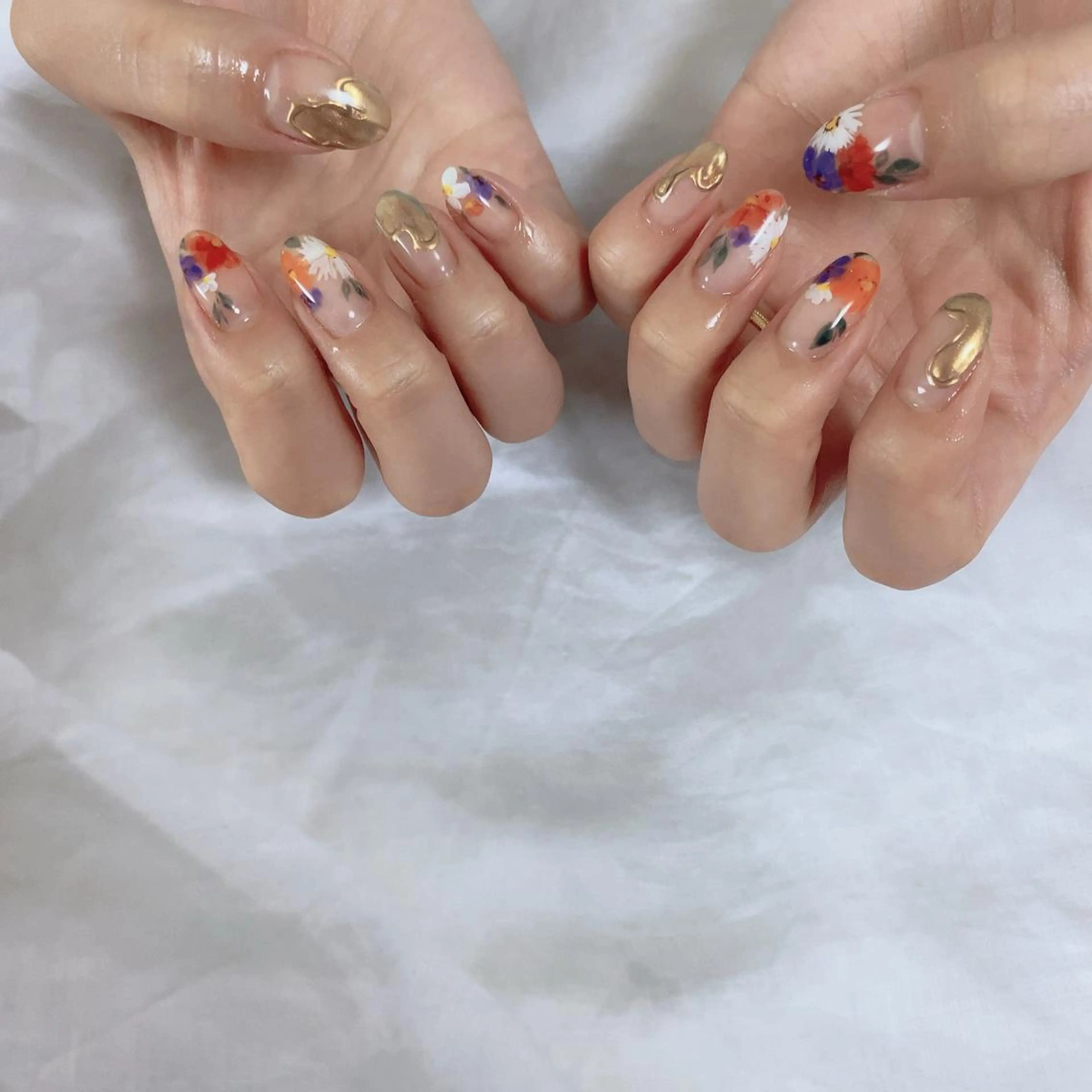 ネイル ミラーネイル ハンドネイル SOL NAILのネイルデザイン