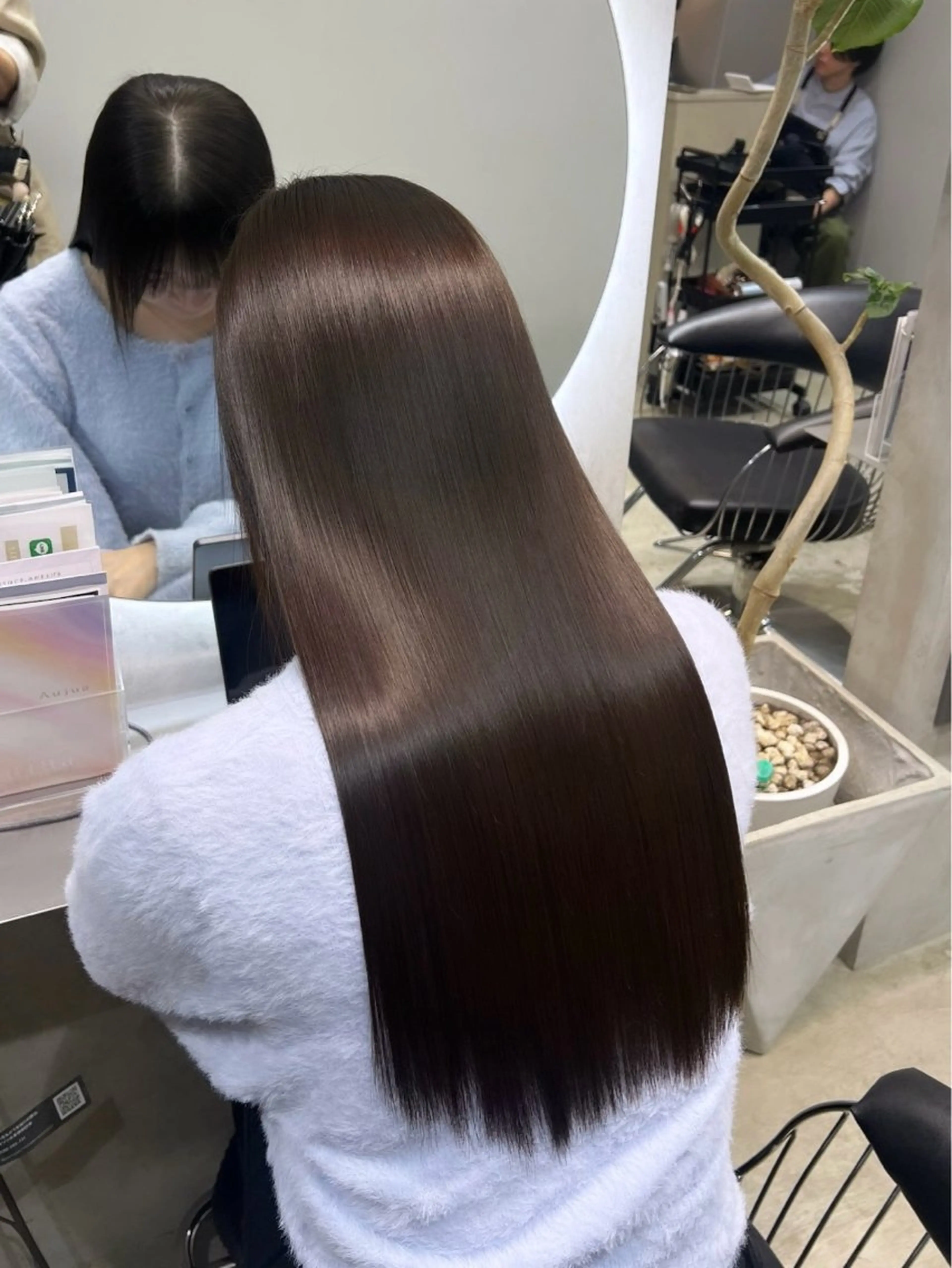 ロング カラー カット ヘアカラー トリートメント ワンホン×韓国/ 髪質改善/itaruのヘアスタイル