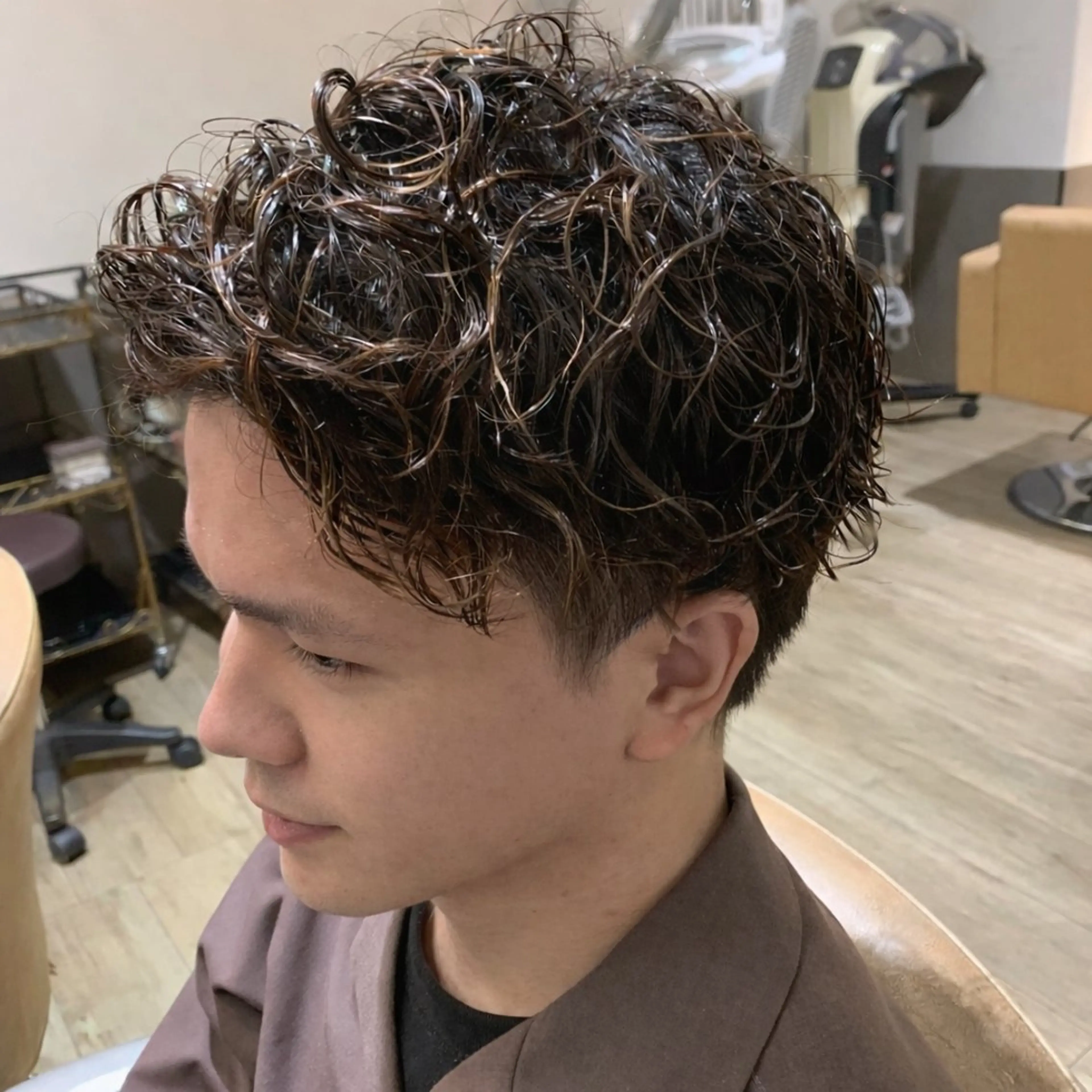 パーマ メンズ カット パーマ JILL河内花園店 Nanamiのヘアスタイル