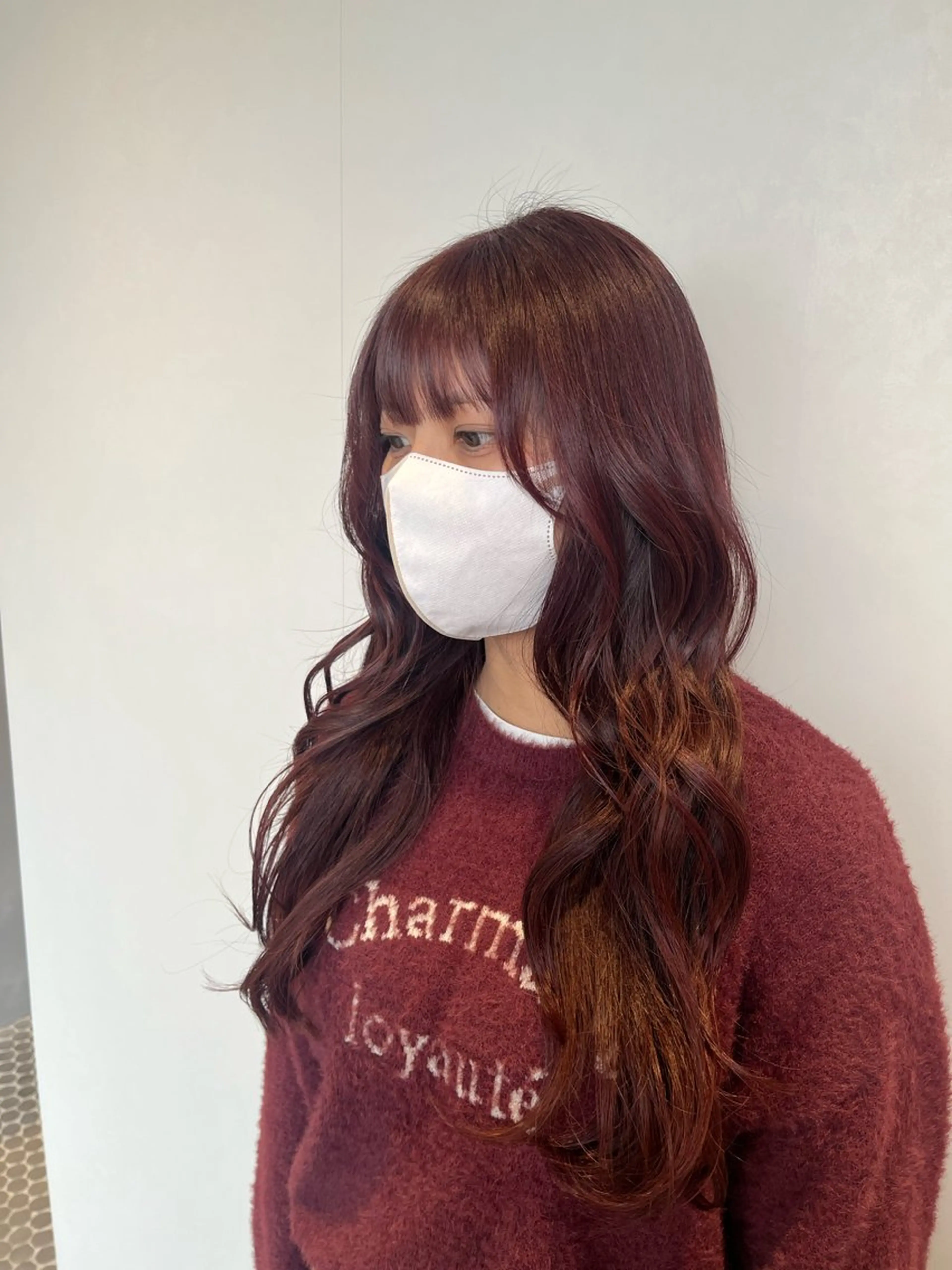 ロング レイヤーカット ロング カット ヘアカラー トリートメント 大宮レイヤーカット× 透明感カラー　rioのヘアスタイル