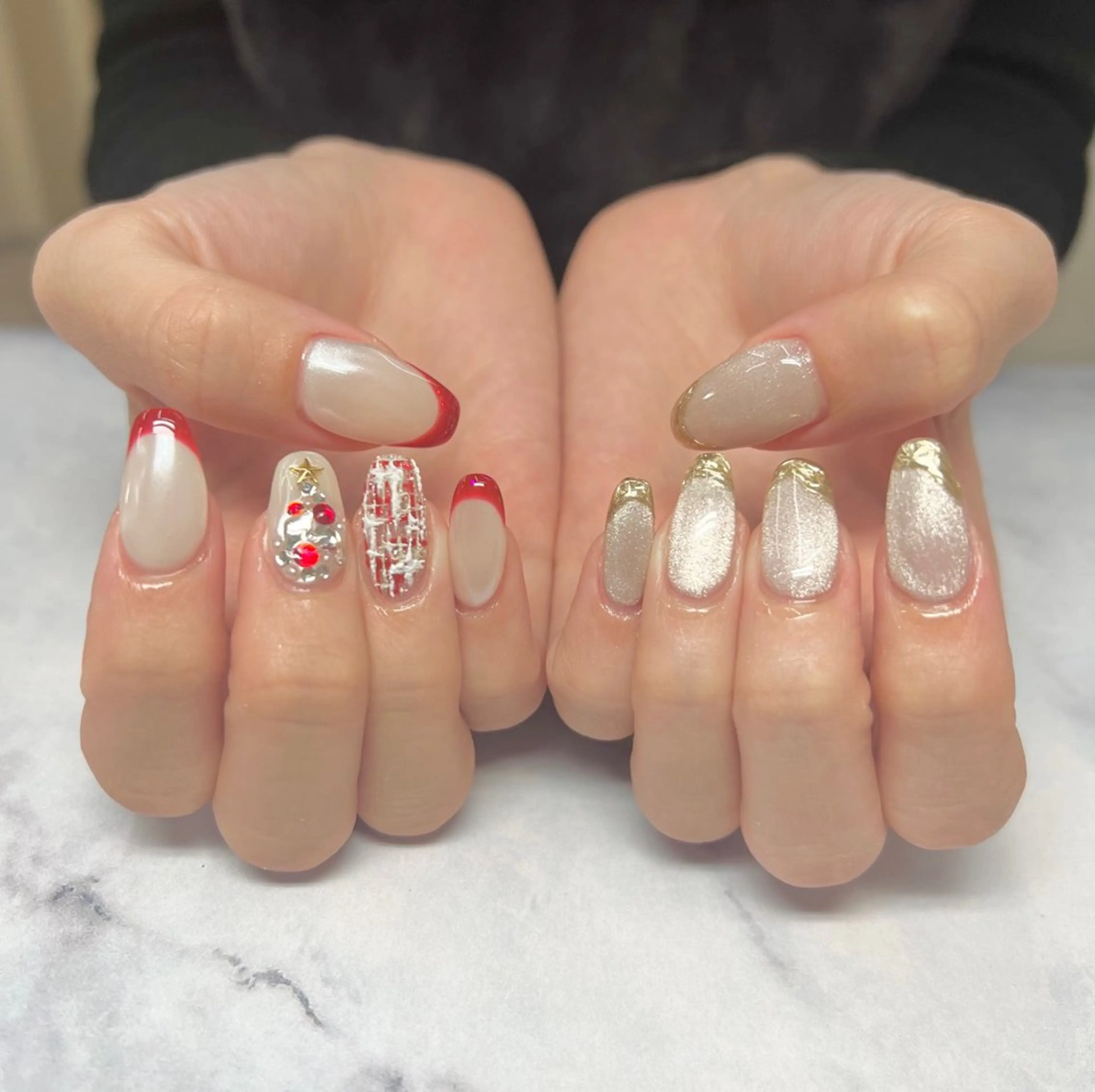 ネイル AISAフィル× ハードモチ最強のネイルデザイン
