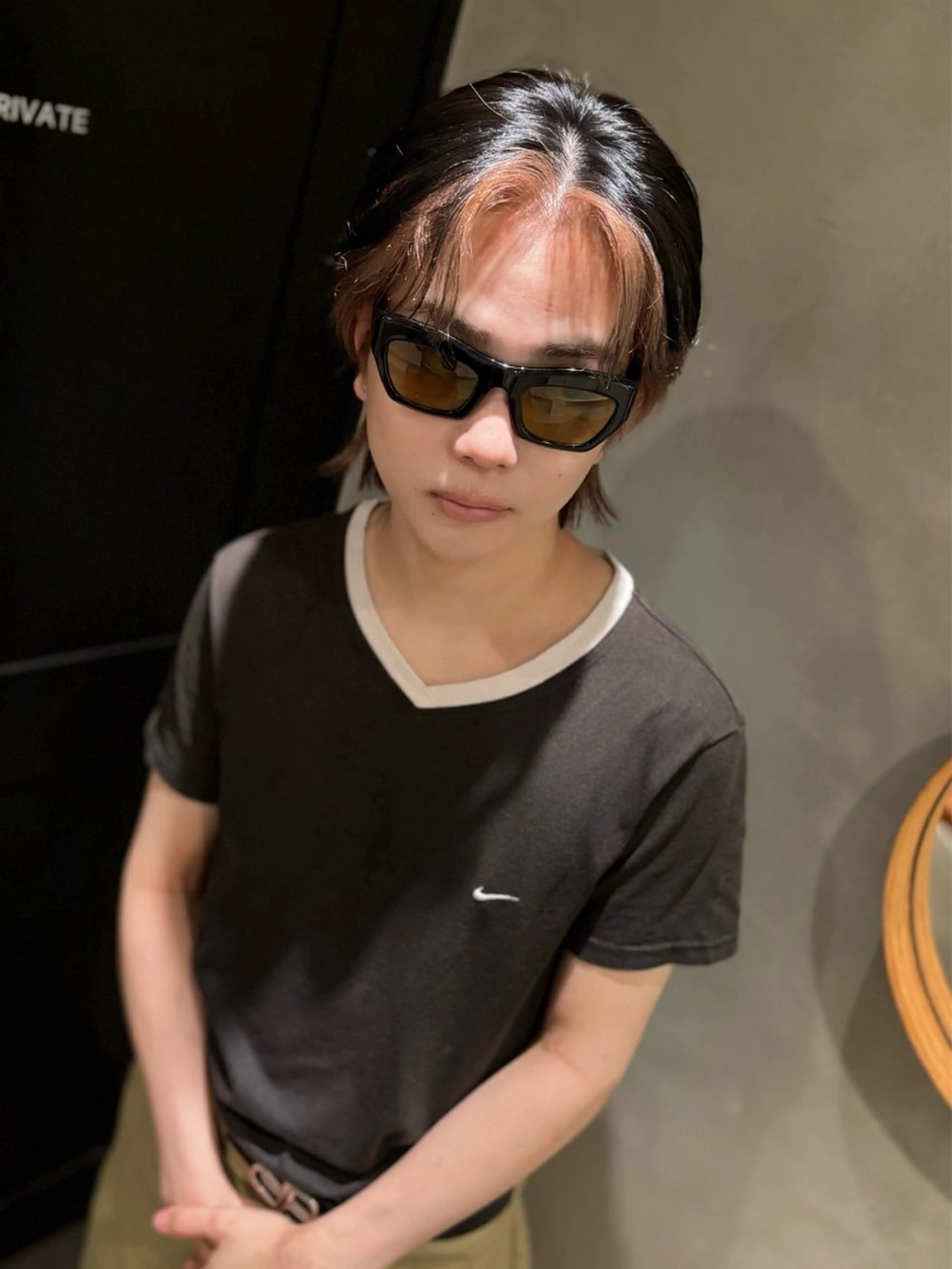 ミディアム カラー メンズ ヘアカラー トリートメント 優作 〜圧倒的信頼〜のヘアスタイル