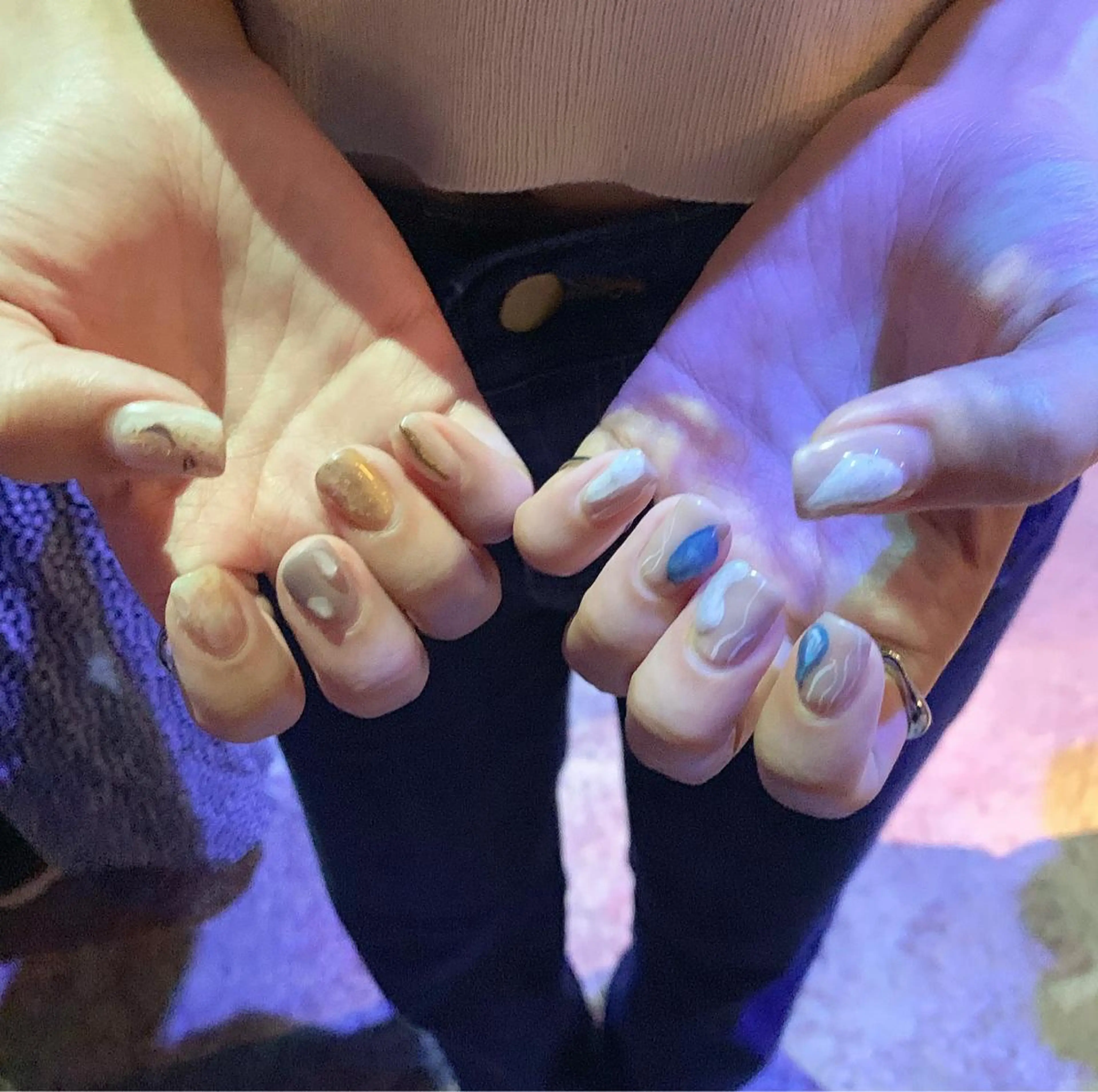 ネイル ニュアンスネイル ハンドネイル 佐藤 穂乃香のネイルデザイン