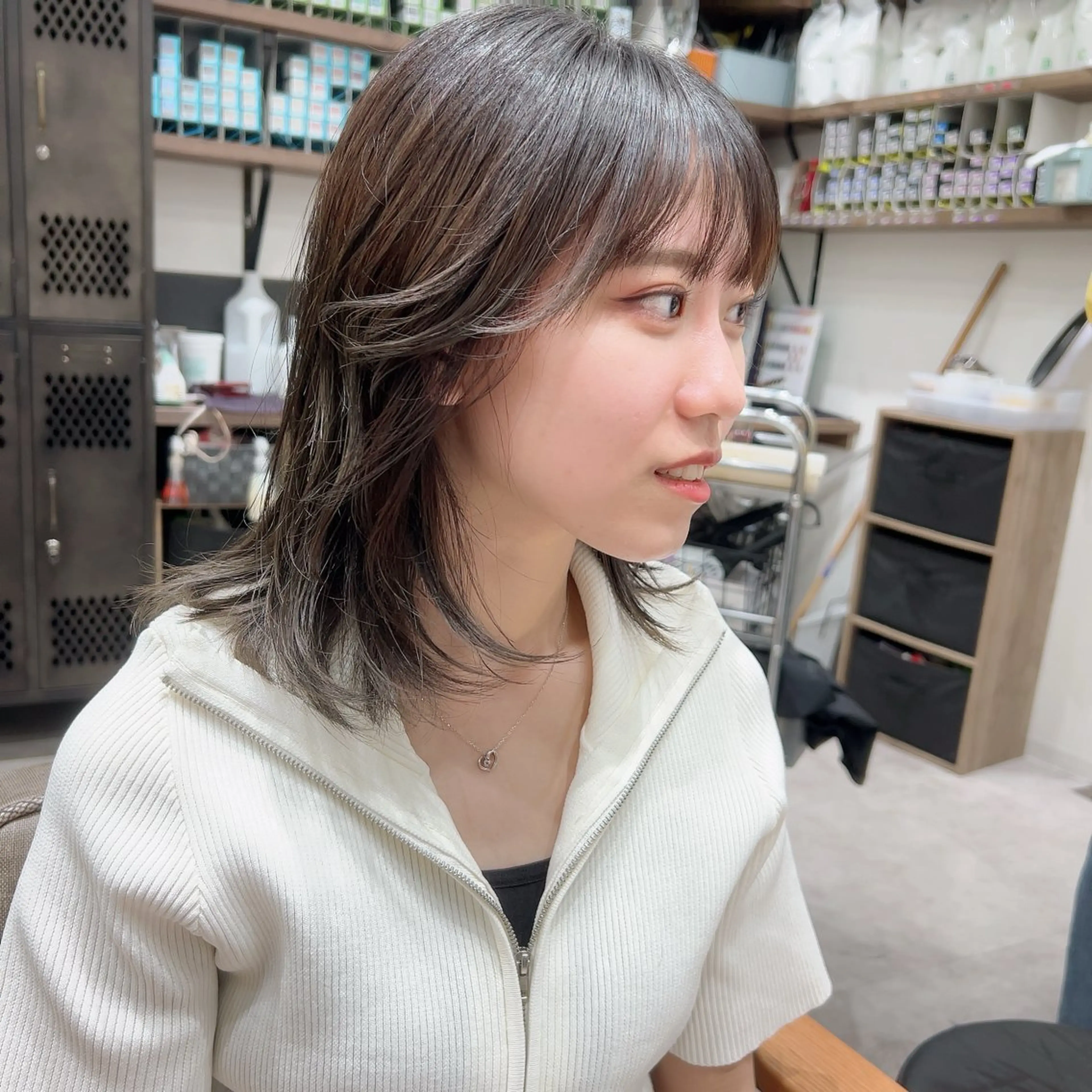 ミディアム レイヤー/韓国/ ハッシュ/高田翼のヘアスタイル