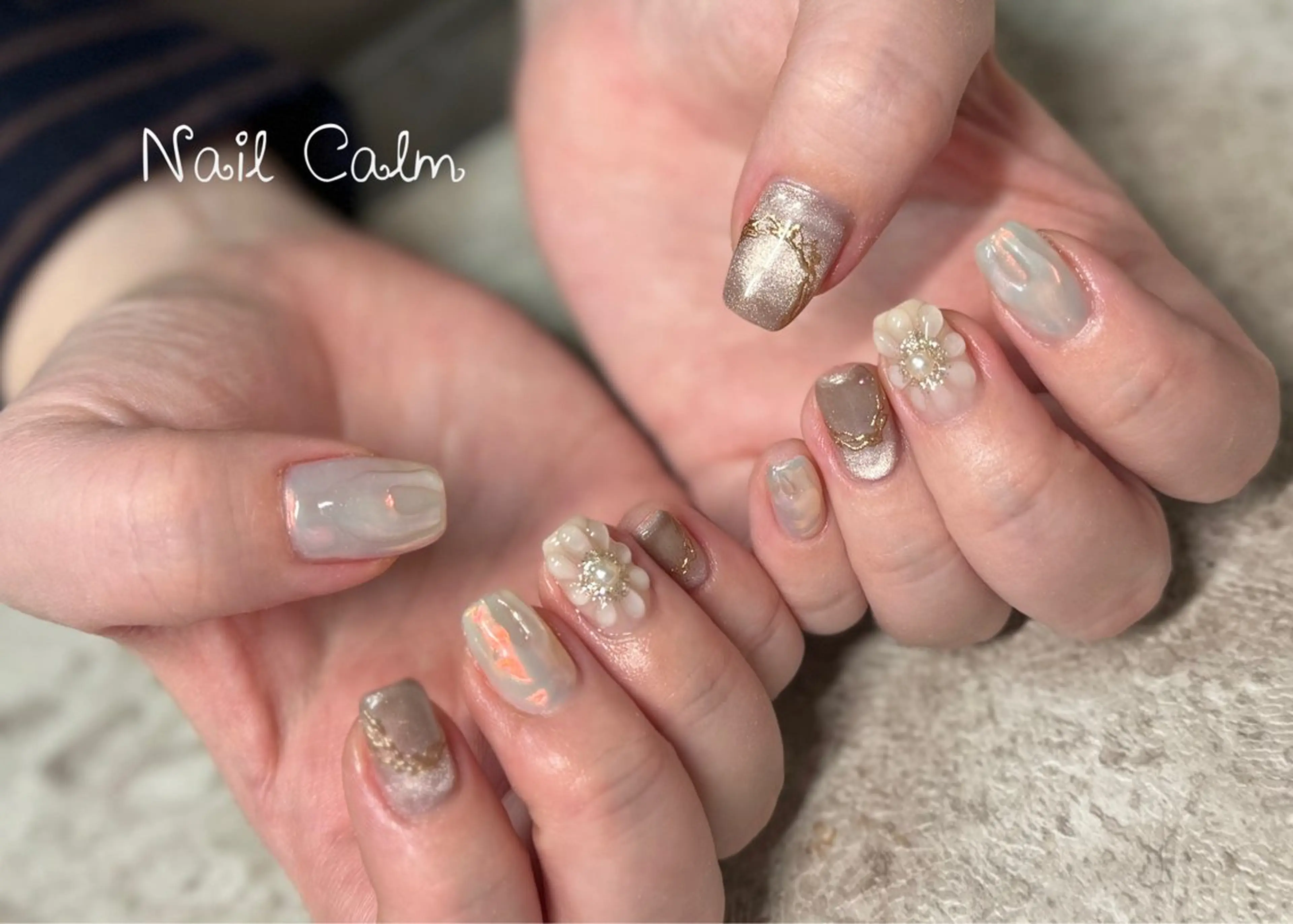 ネイル アートネイル ハンドネイル Nail Calm所属・プライベートサロン Calmのネイルデザイン