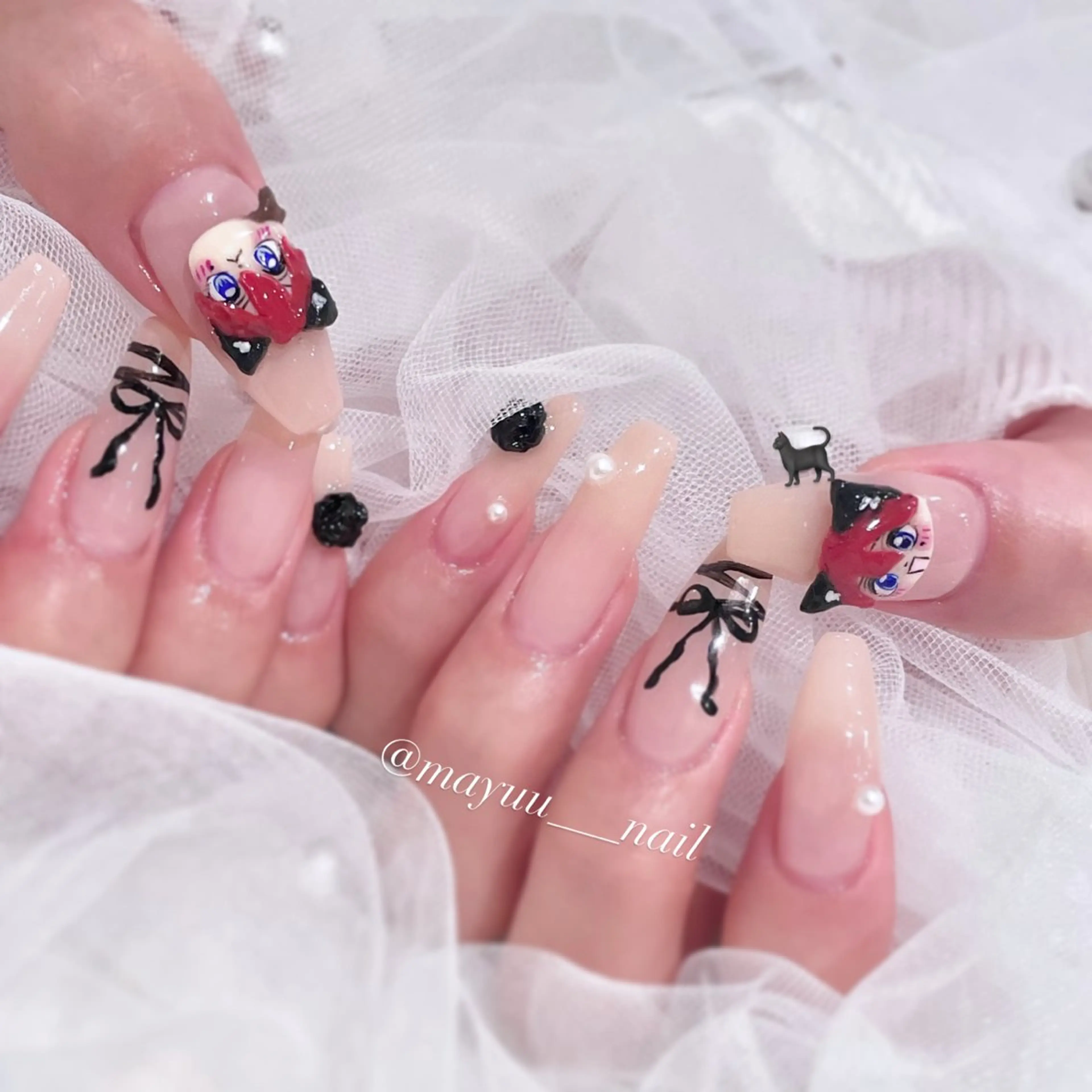 ネイル 🎀 Mayu 🎀痛ネイルのネイルデザイン