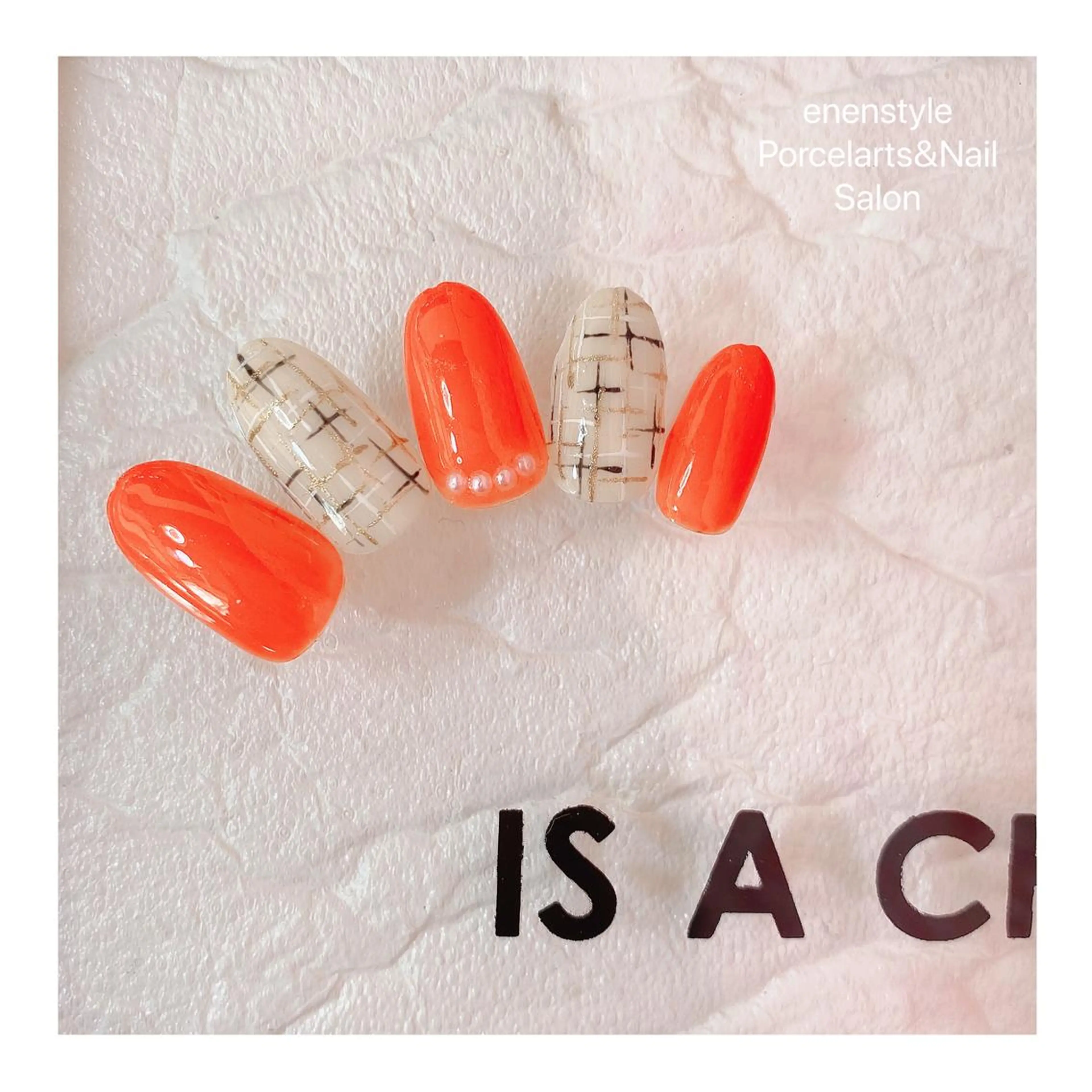 ミディアム ネイル ハンドネイル 👑enen style👑のネイルデザイン