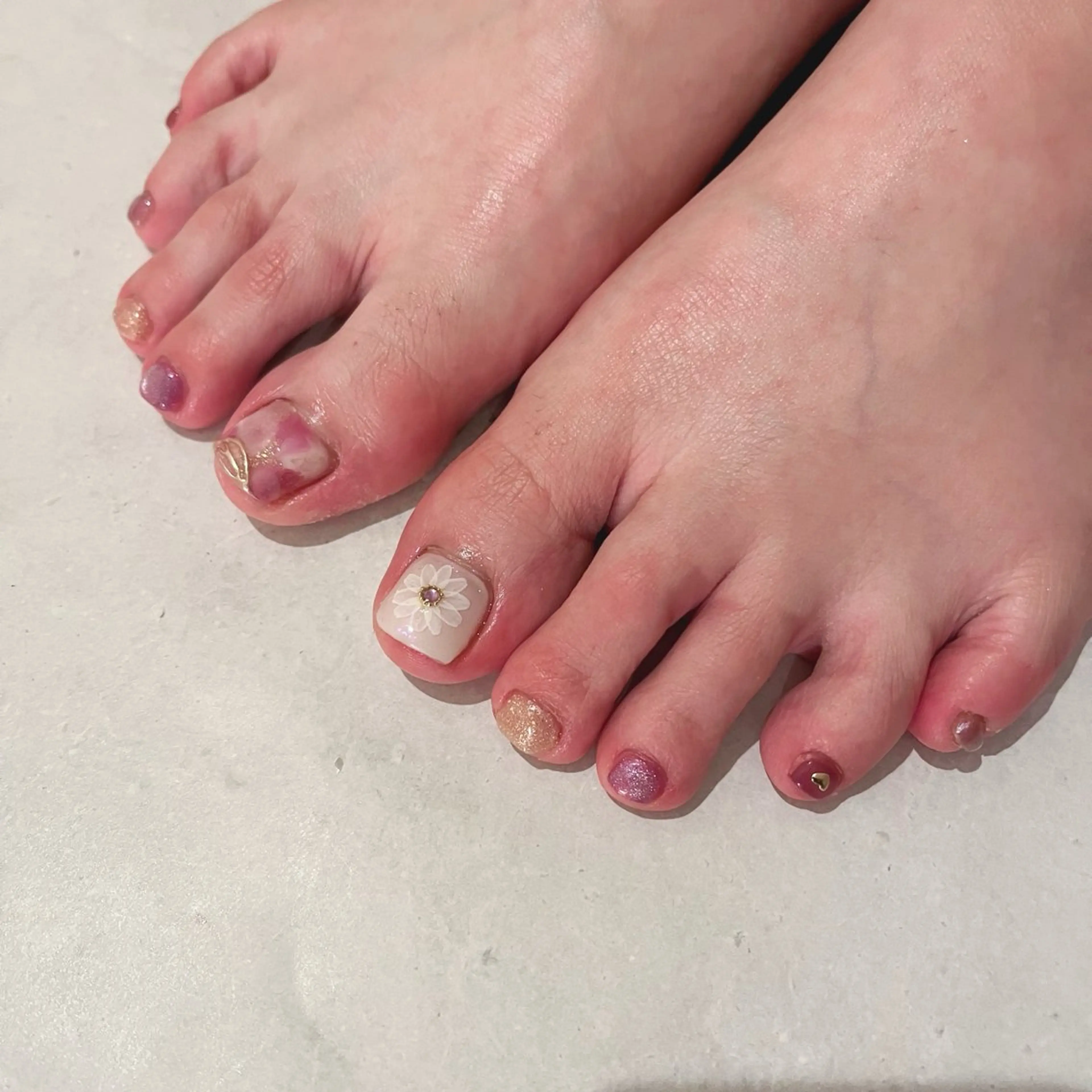 ネイル フットネイル K Aのネイルデザイン