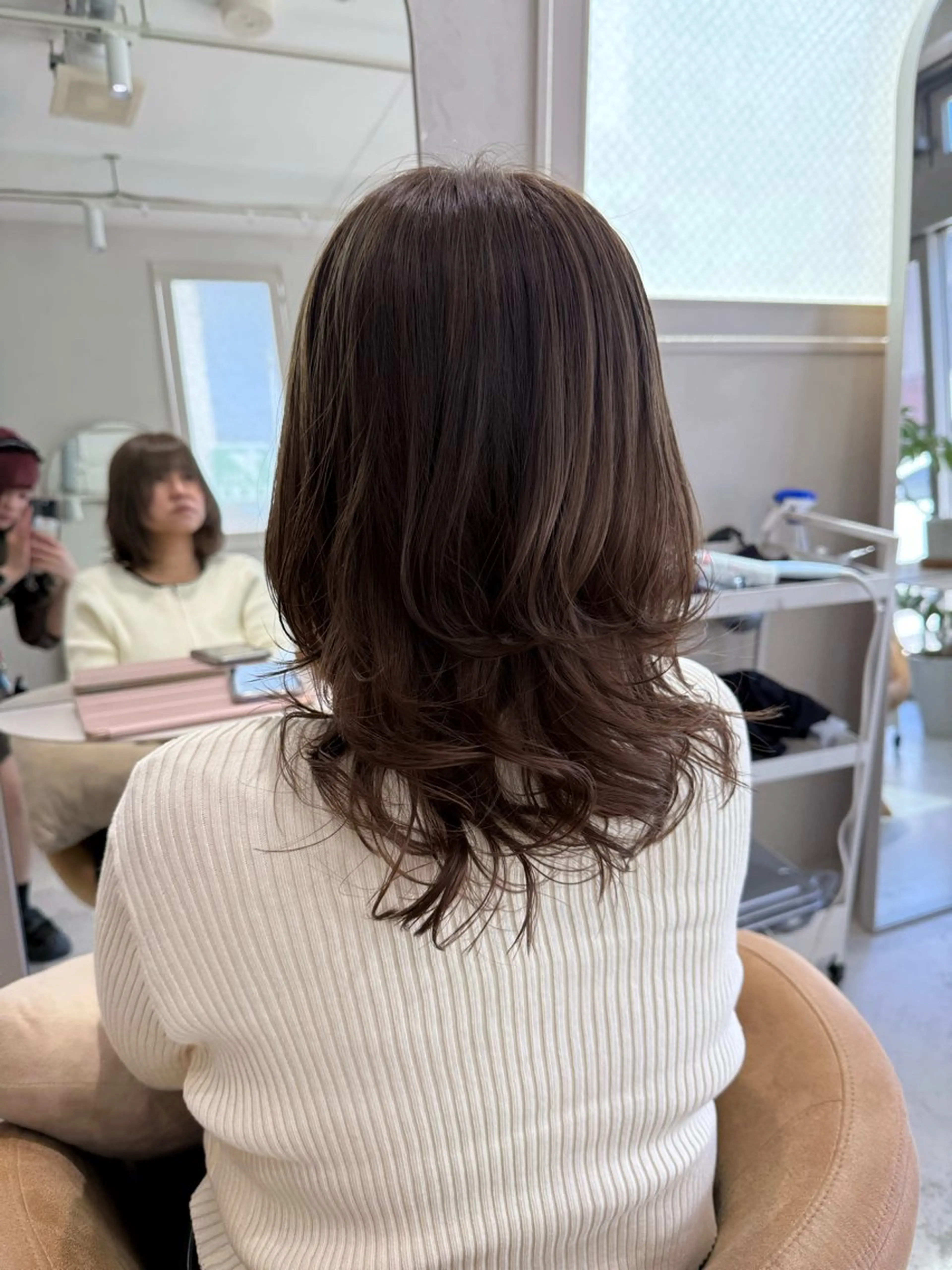 セミロング カラー 🌷花屋併設サロン 荘司まゆり🌷のヘアスタイル
