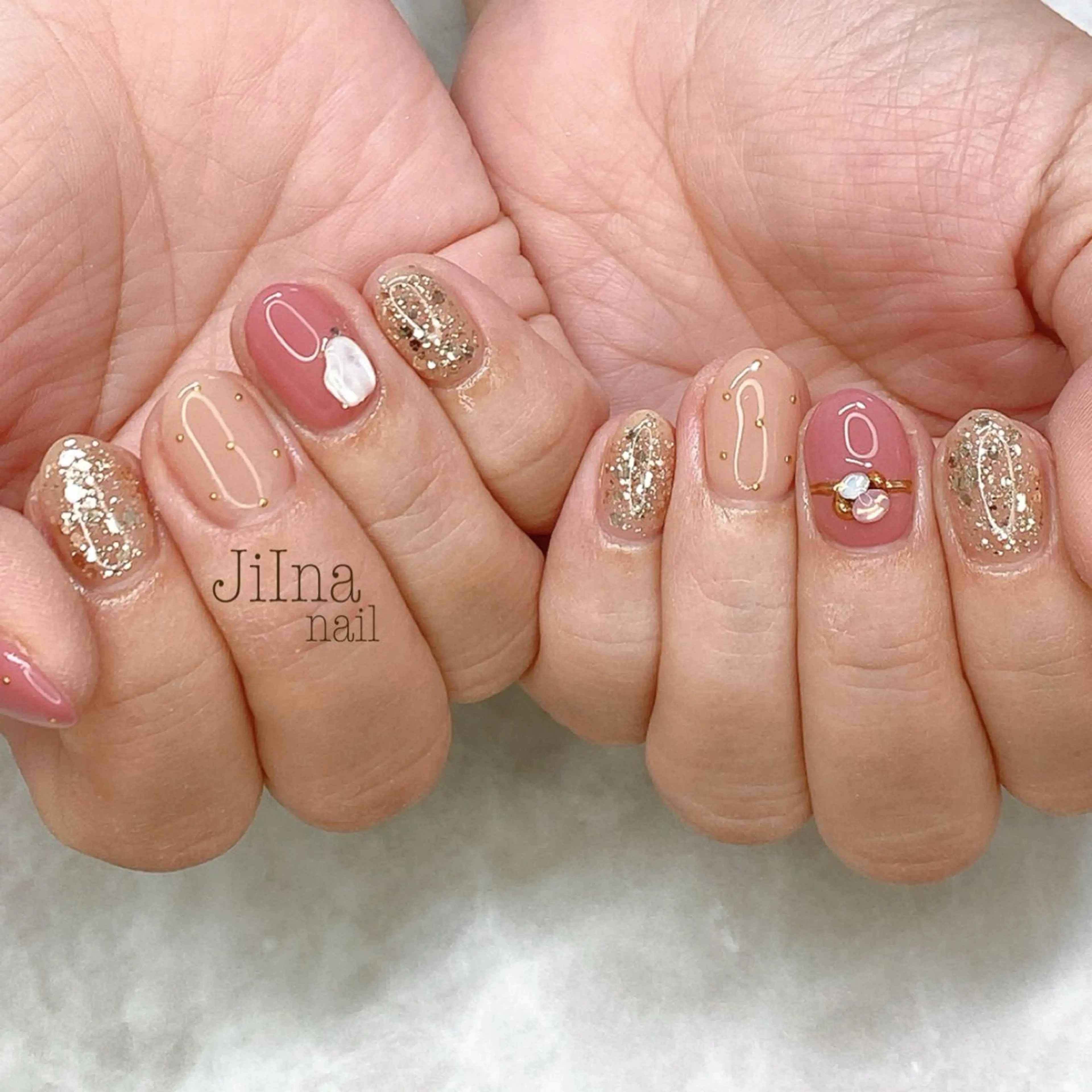 ネイル 持ち込み JiIna nailのネイルデザイン