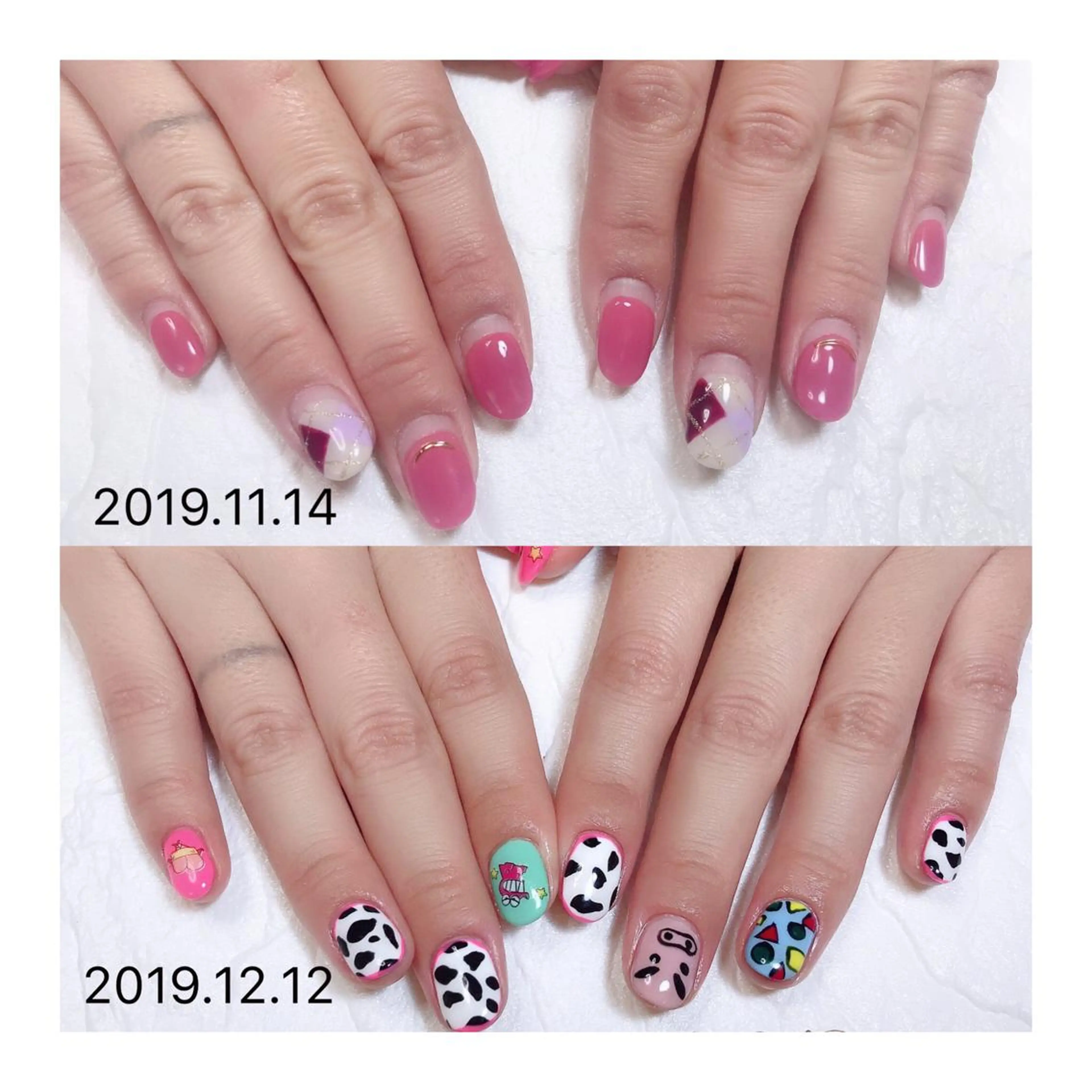 ショート ネイル ジェルネイル ニュアンスネイル オフィスネイル ワンカラーネイル ピンク 👑enen style👑のネイルデザイン