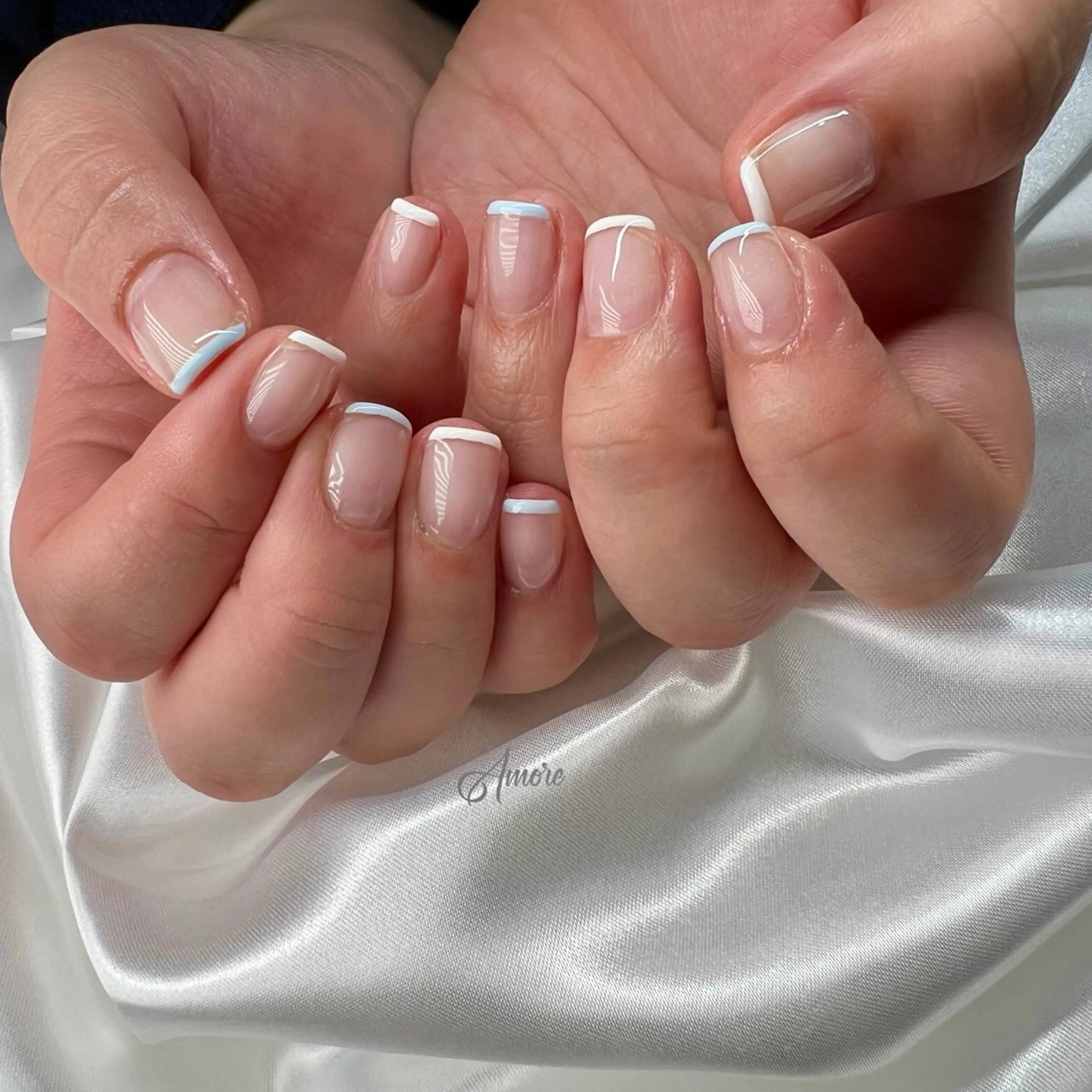 ネイル ジェルネイル キラキラネイル 韓国ネイル パラジェル 冬ネイル You kyehwaのネイルデザイン