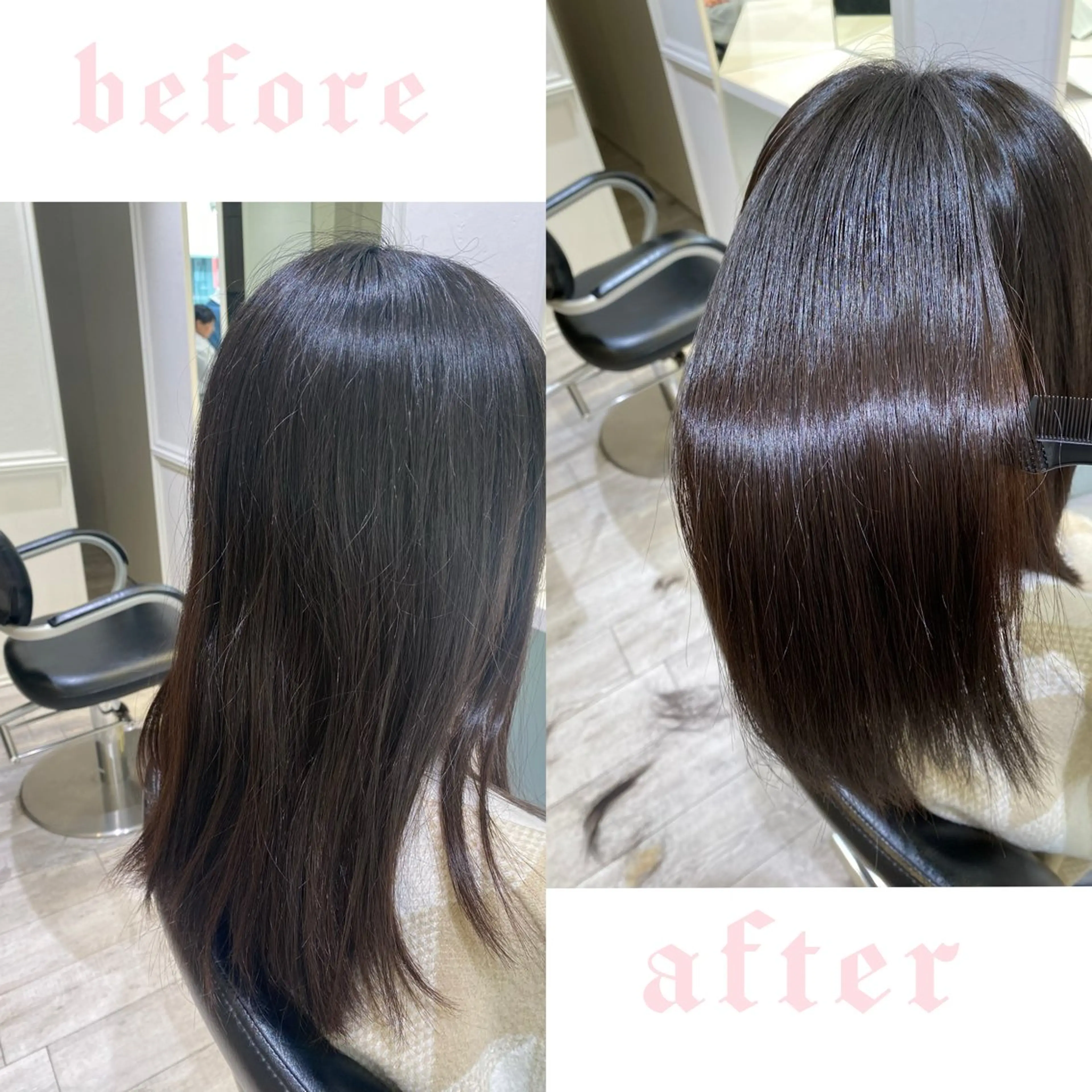 セミロング カット 縮毛矯正 💎髪質改善/縮毛矯 正特化💎鈴木一寿のヘアスタイル