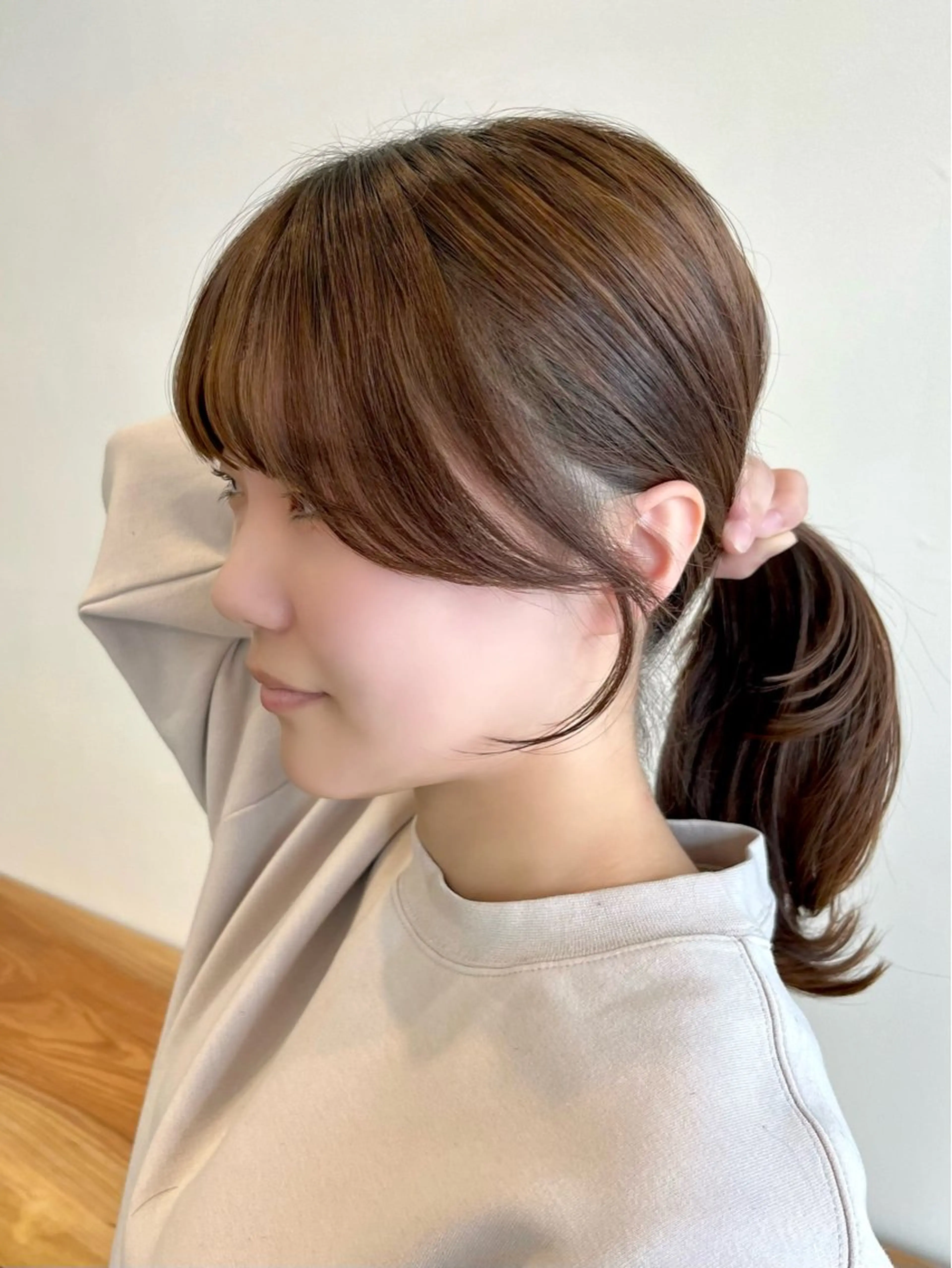 ロング カラー ショートボブ ブルーカラー ブルーグレー ブルーグレージュ グレージュ カット ヘアカラー VIEW EHIME 齋藤  あつきのヘアスタイル