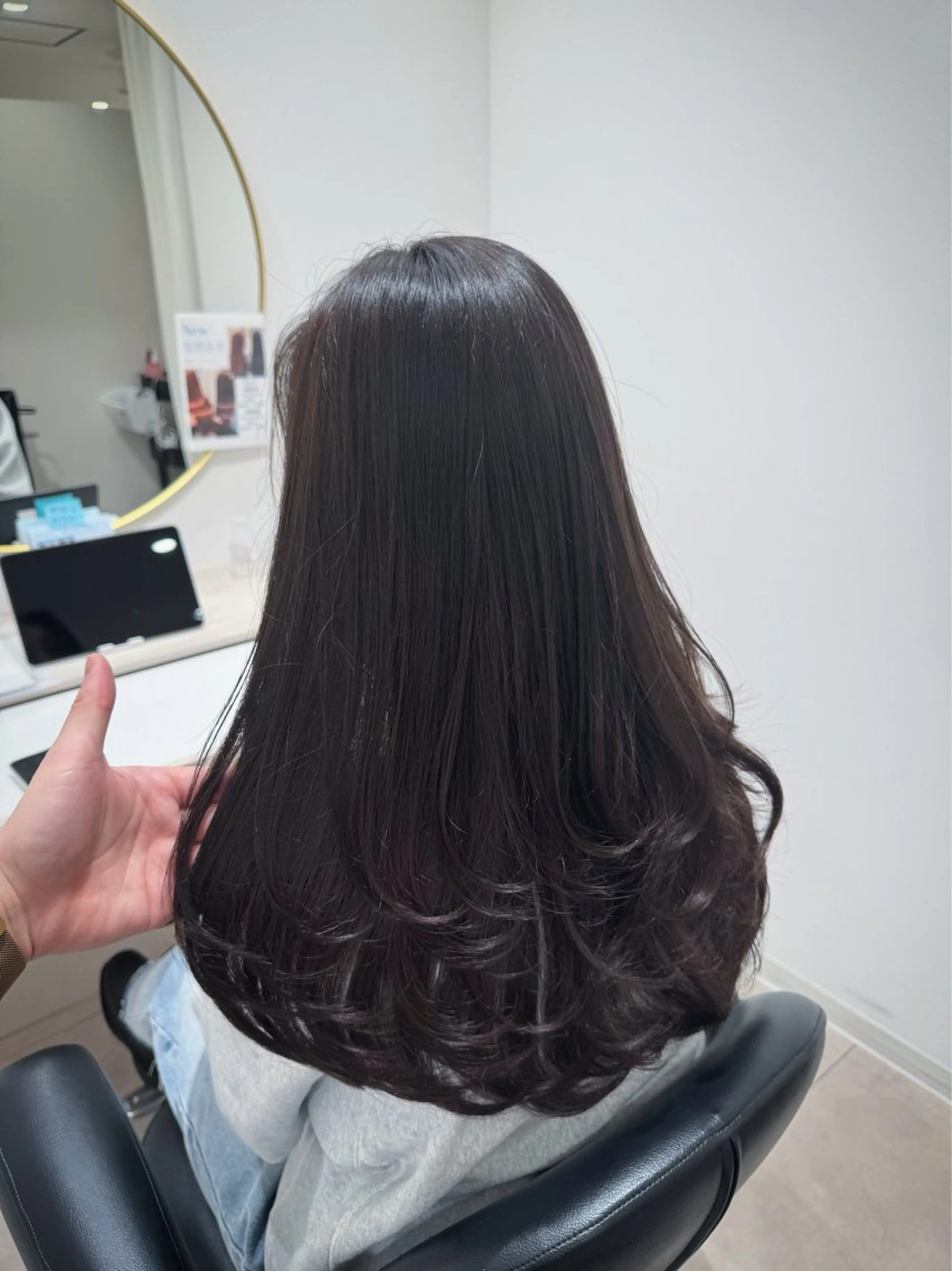 ロング 韓国風ヘア カット ヘアカラー トリートメント 髪質改善カラー白鷺駅 中嶋晴斗のヘアスタイル