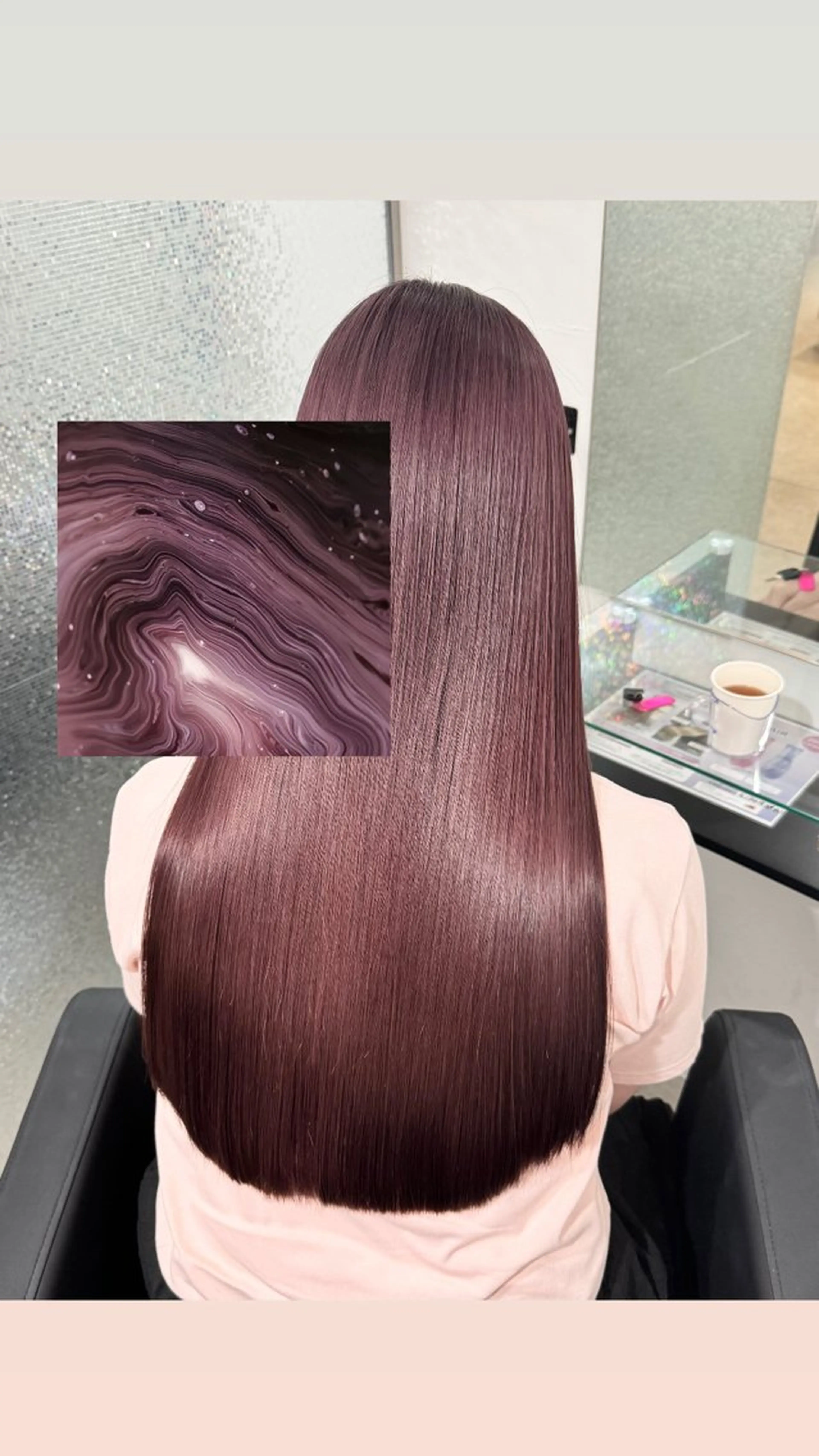 カット+透明感カラー+トリートメントの写真