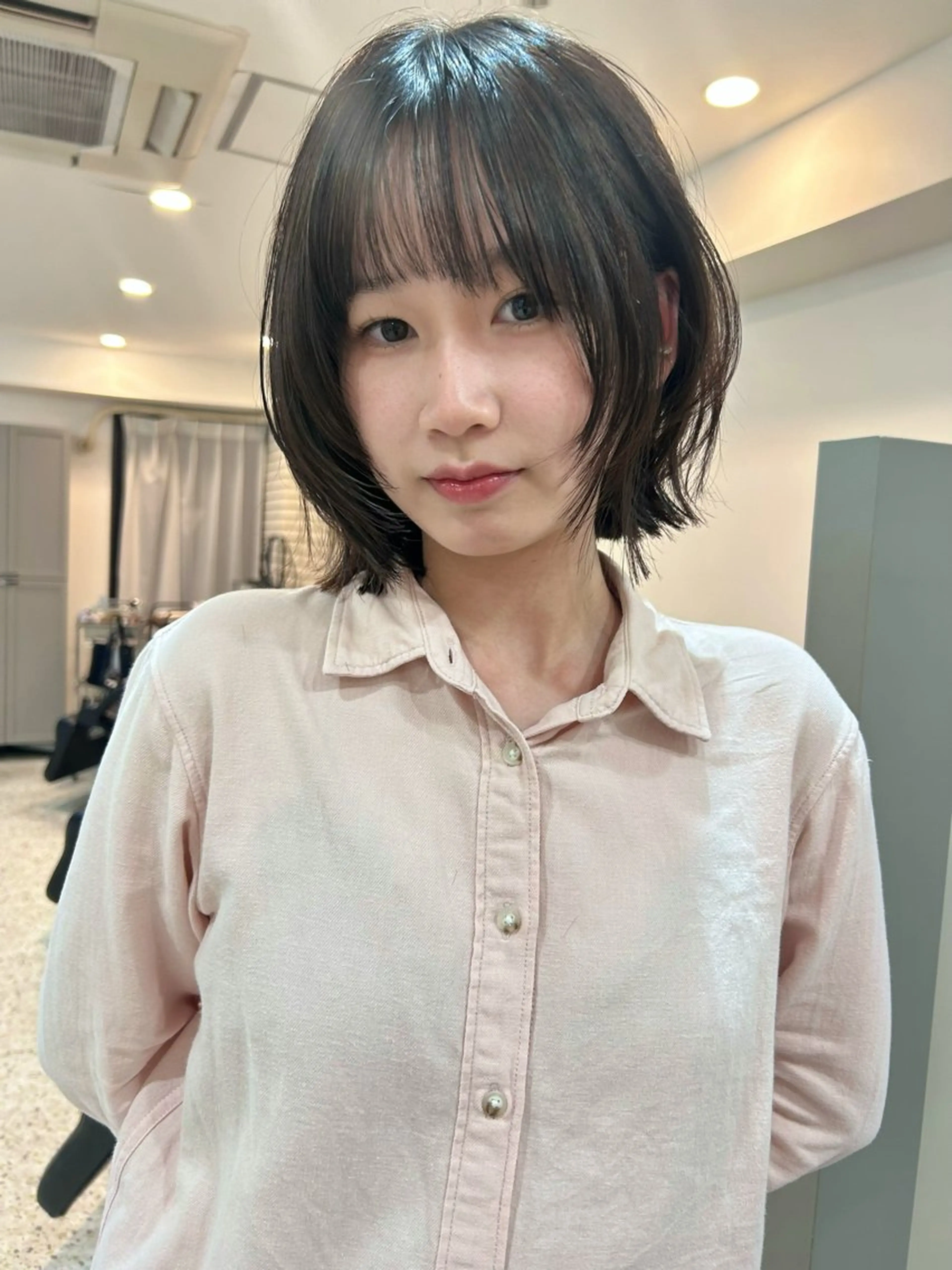 ミディアム 透明感カラー 莉々子のヘアスタイル