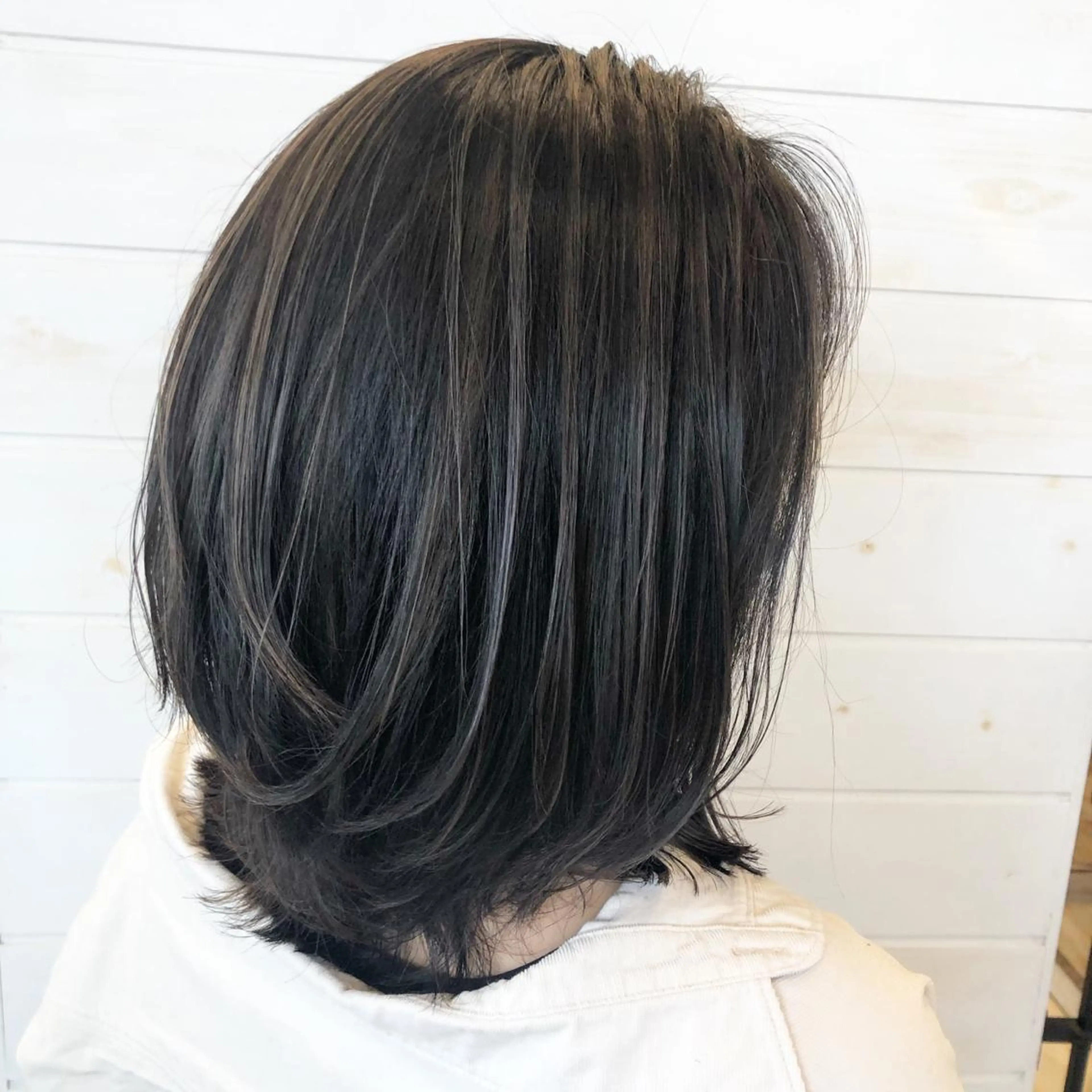 セミロング カラー ハイライトカラー ハイライト 東恩納 誠のヘアスタイル