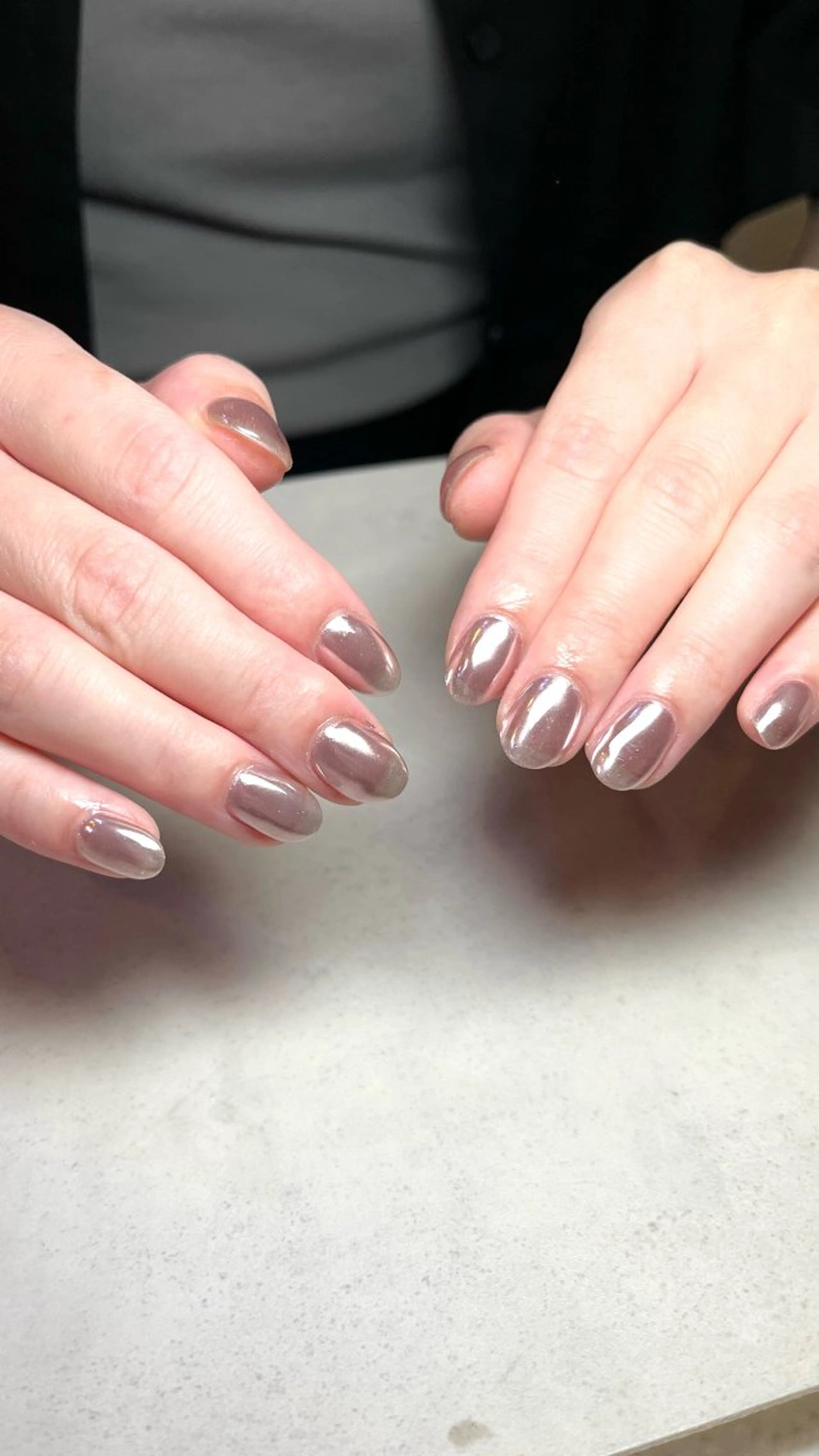 ネイル ミラーネイル ワンカラーネイル 🌻Sunrich Fuka🌻のネイルデザイン