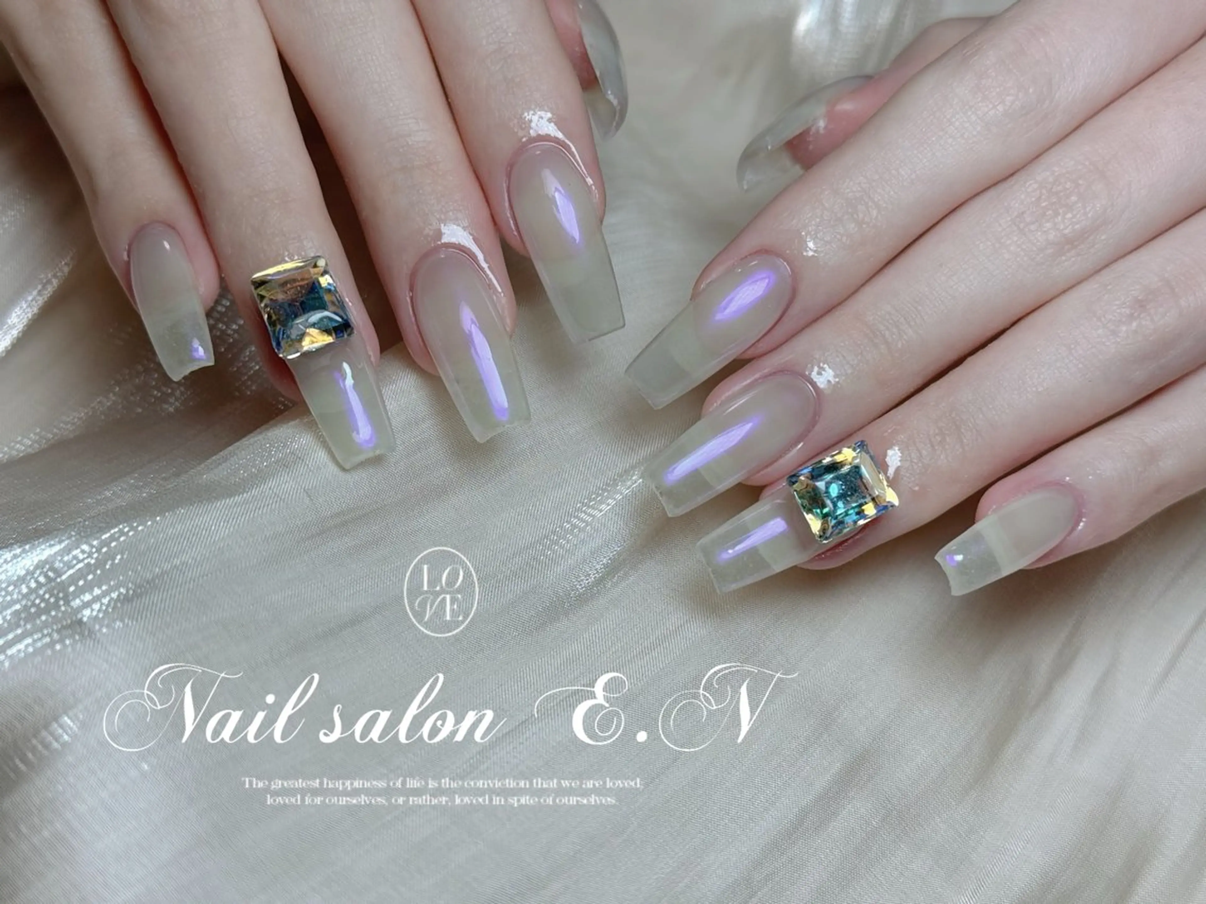 ネイル E.N🦋 長さ出し/持ち込みのネイルデザイン