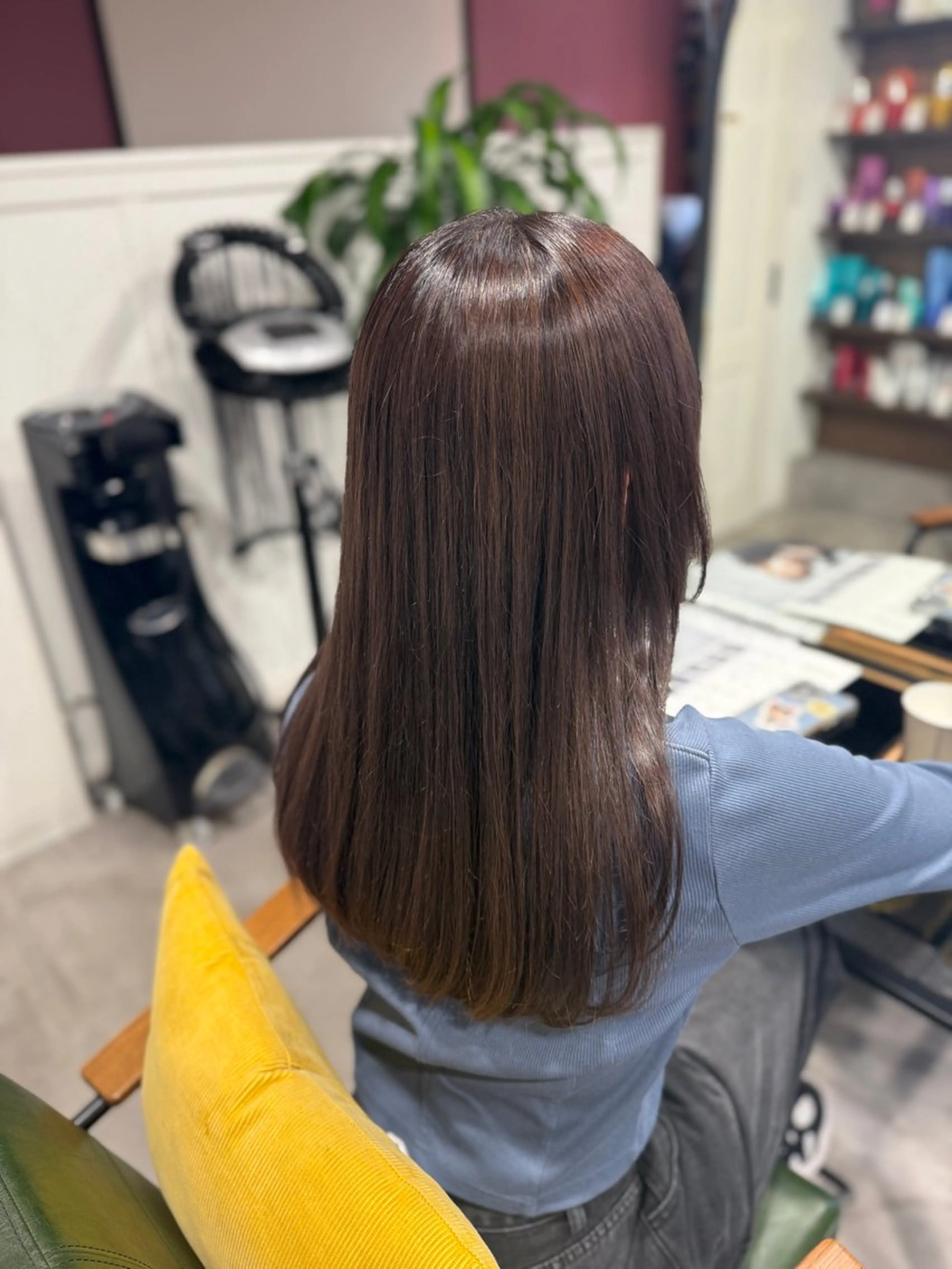 ロング カット ヘアカラー オリーブ🫒レイヤー /平尾/りの‎🤍のヘアスタイル