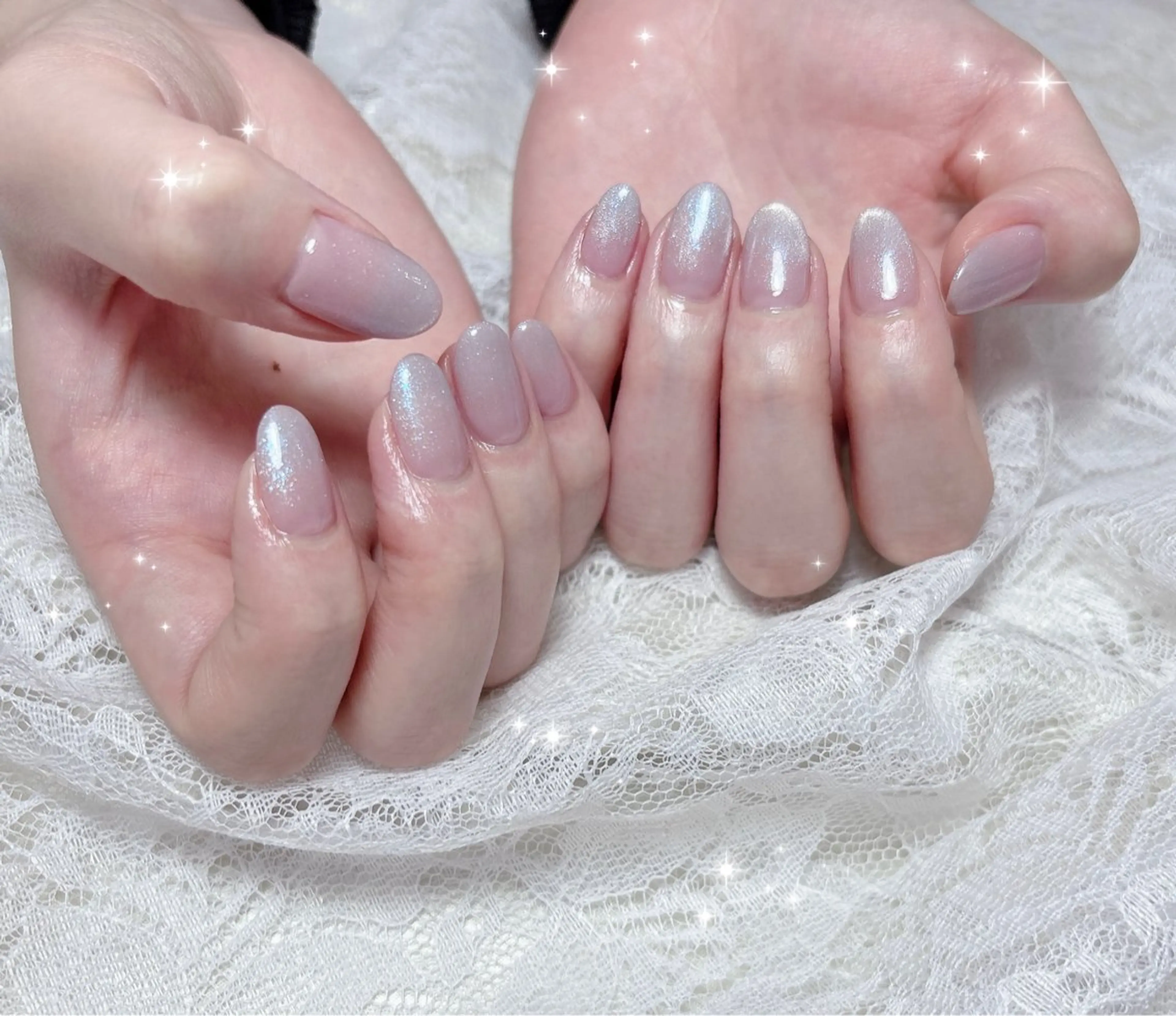 ネイル グラデーション マグネットネイル ハンドネイル FLARE NAIL フレアネイルのネイルデザイン