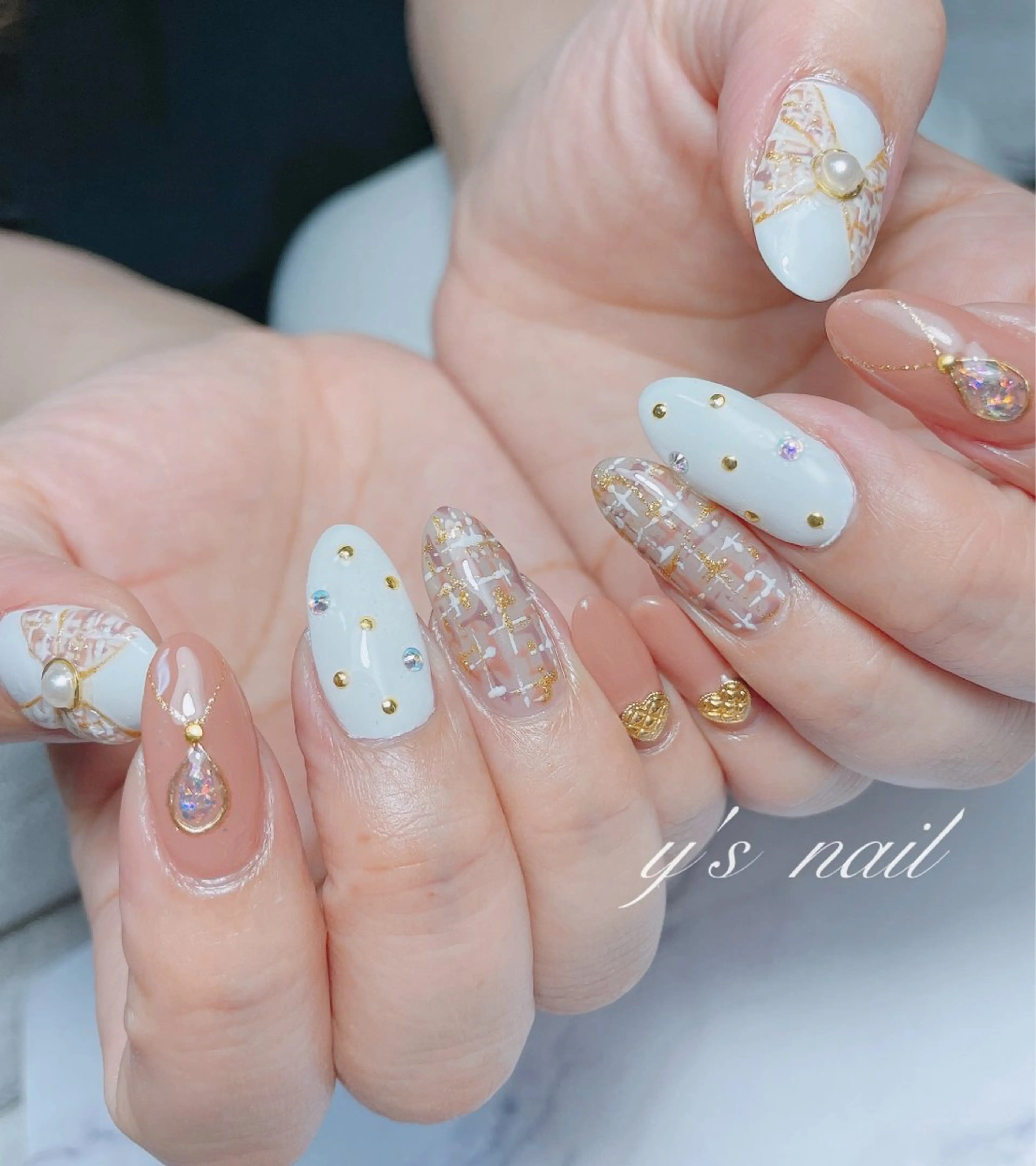 ネイル 持ち込み ハンドネイル y’s nail ✧ゆきのネイルデザイン